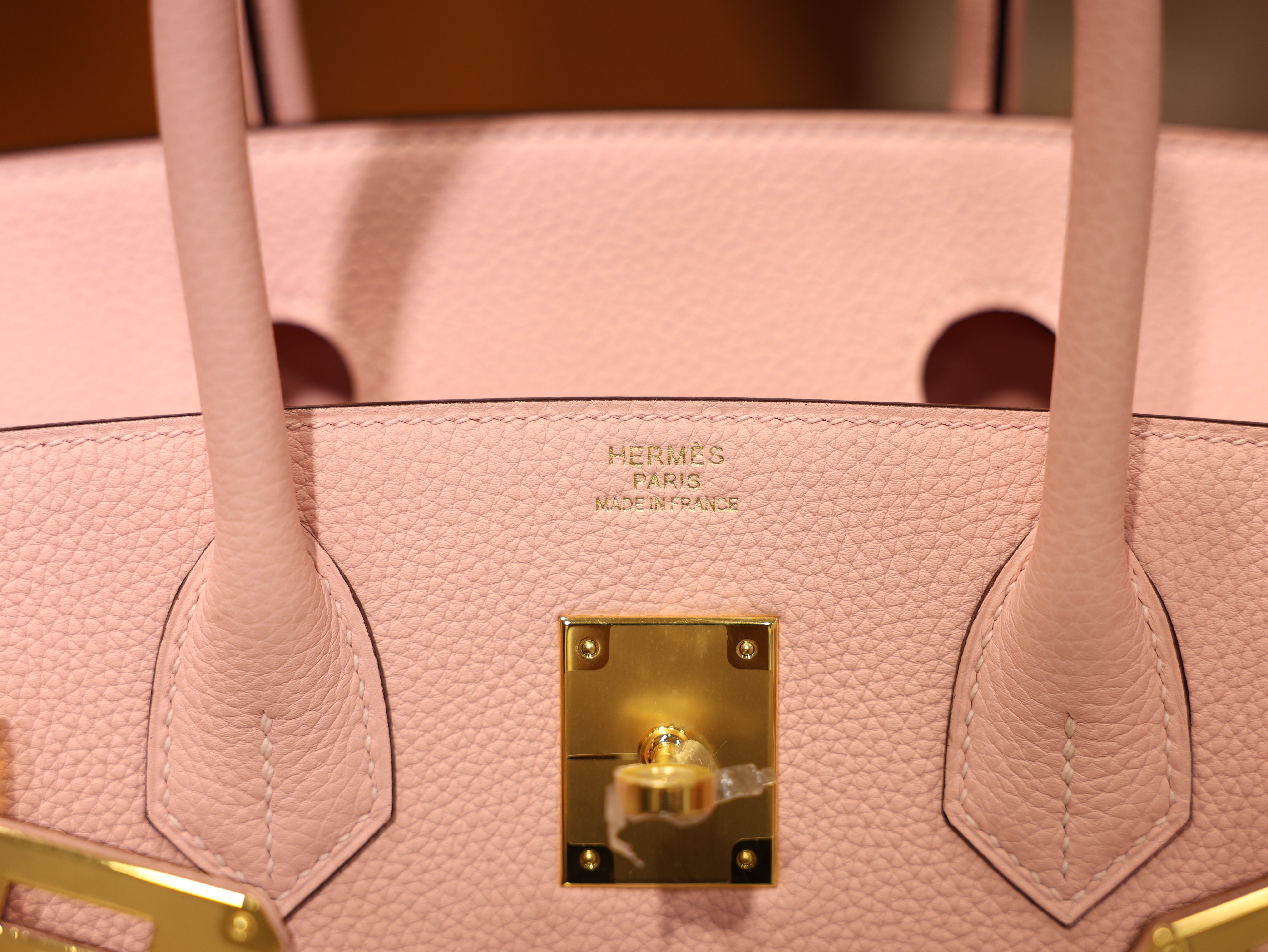 Birkin 30 togo rose sakura GHW