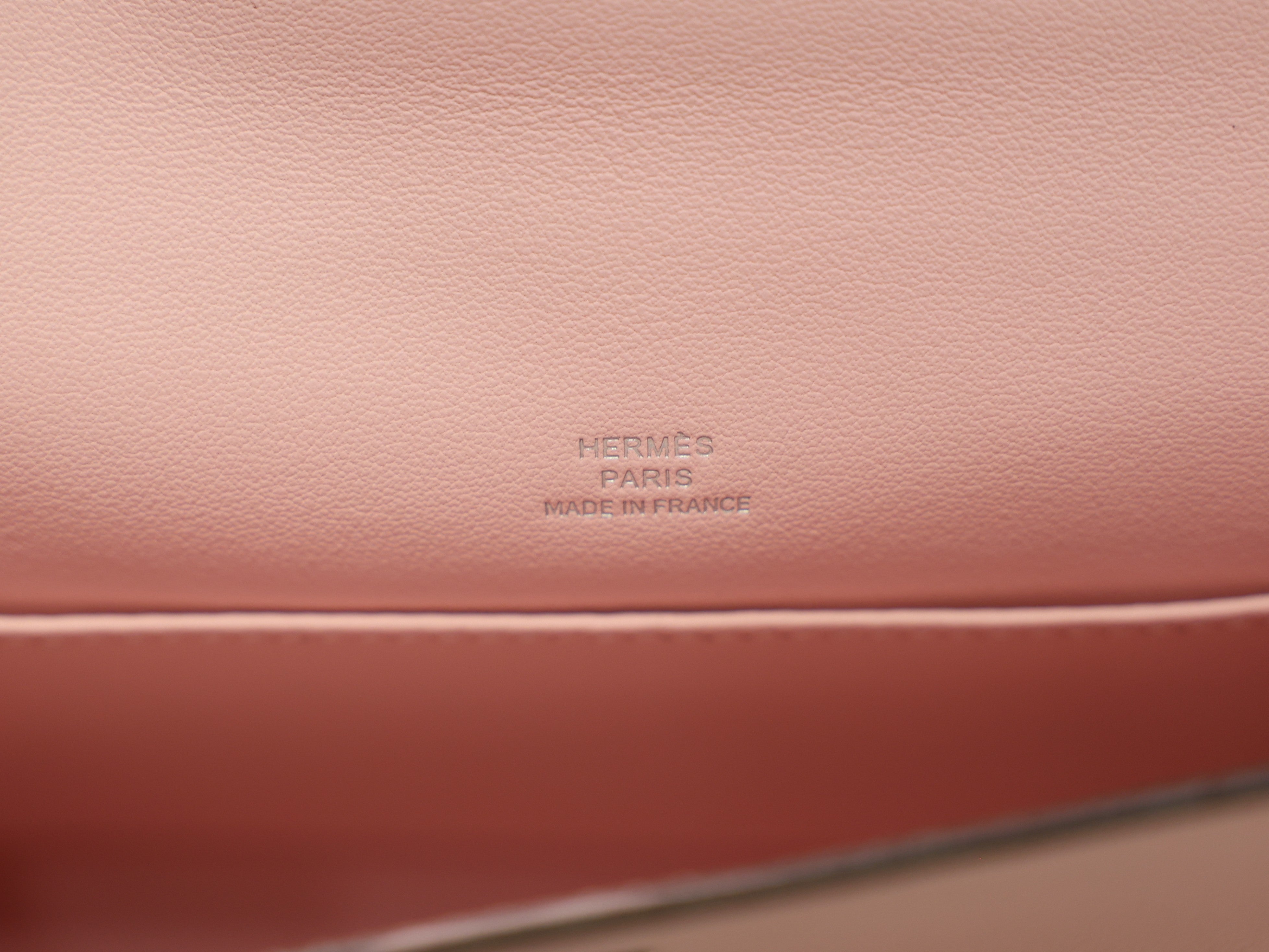 Kelly pochette swift rose sakura PHW