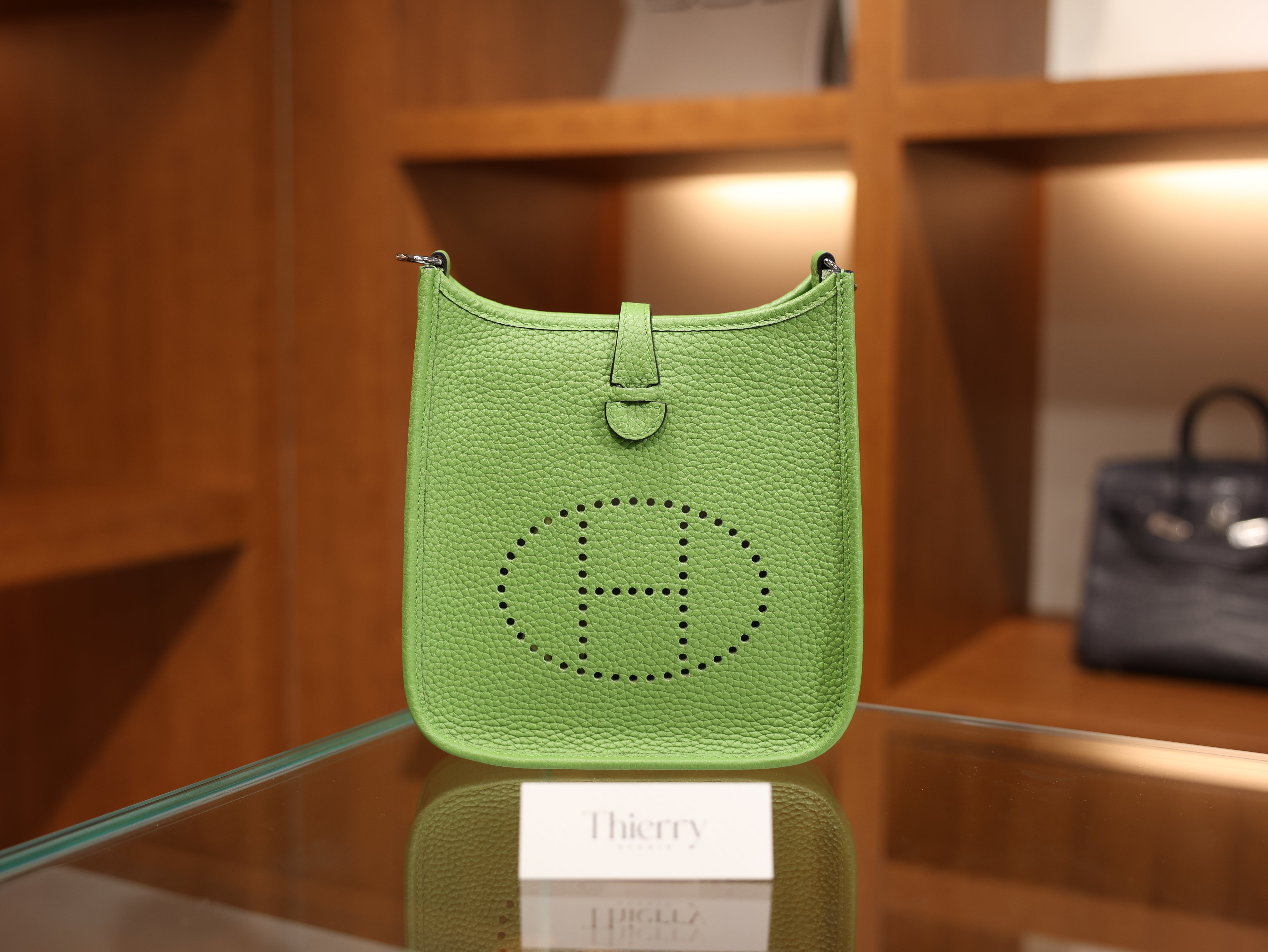 Evelyne mini clemence vert criquet PHW