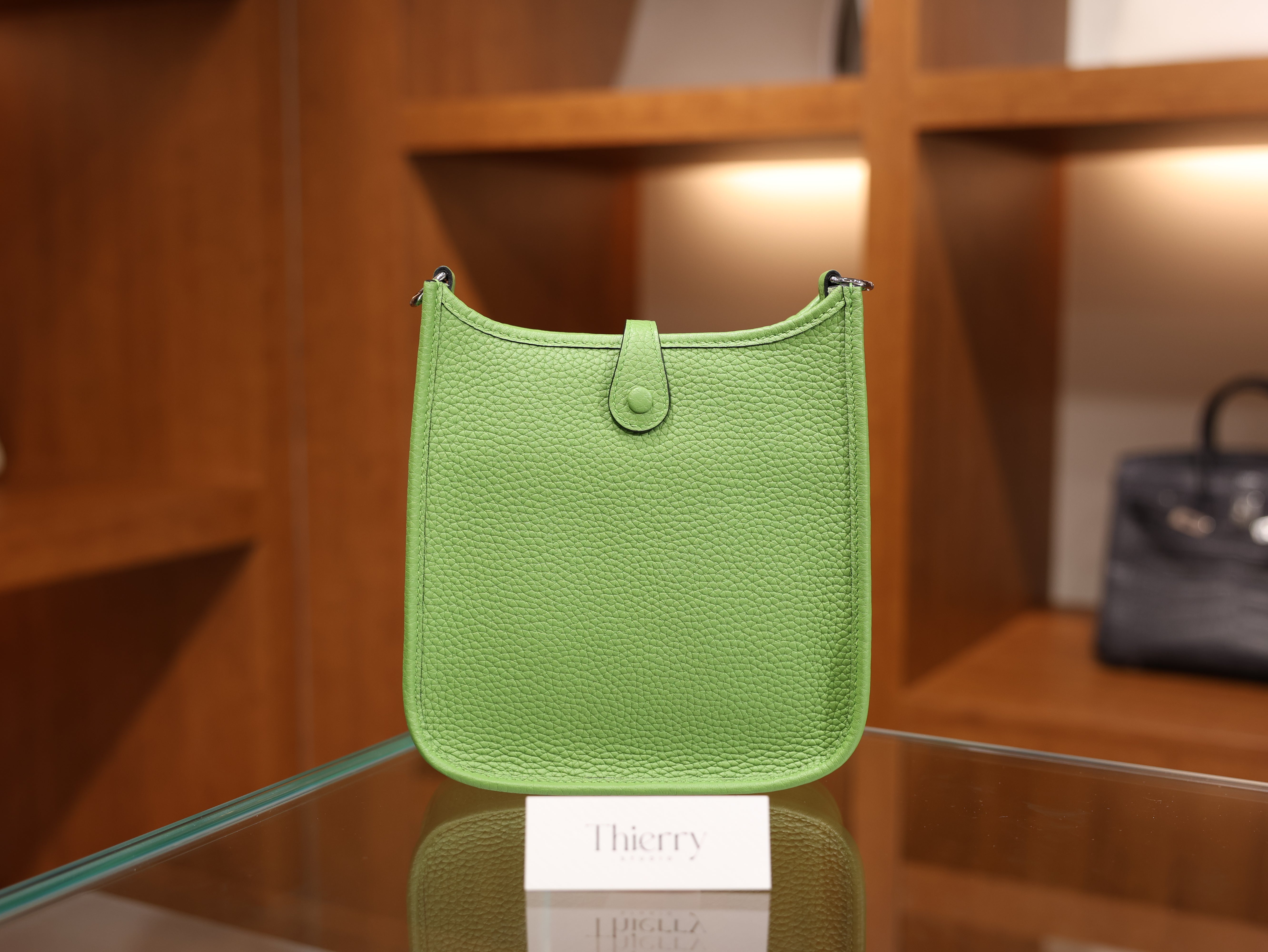 Evelyne mini clemence vert criquet PHW
