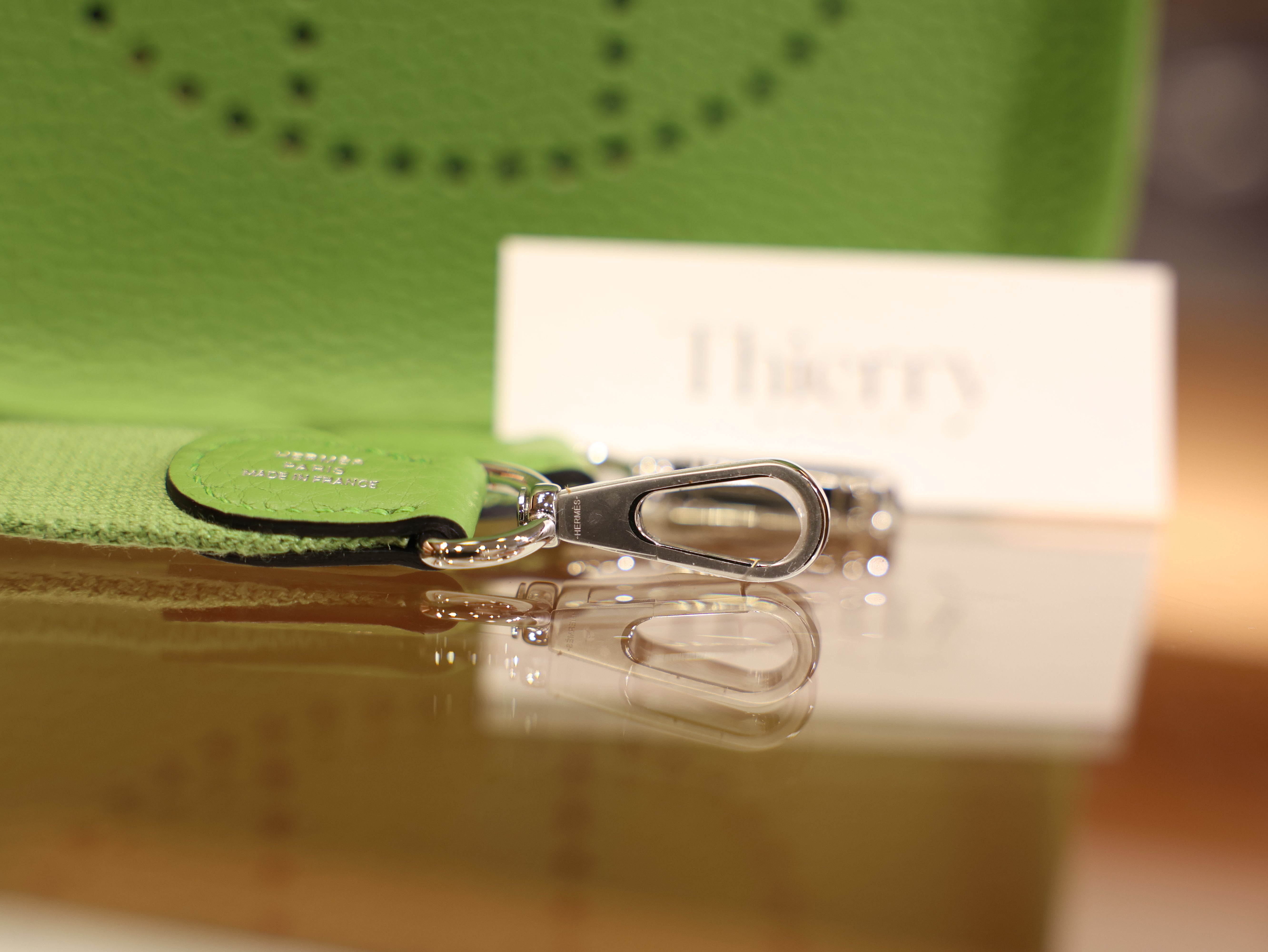 Evelyne mini clemence vert criquet PHW