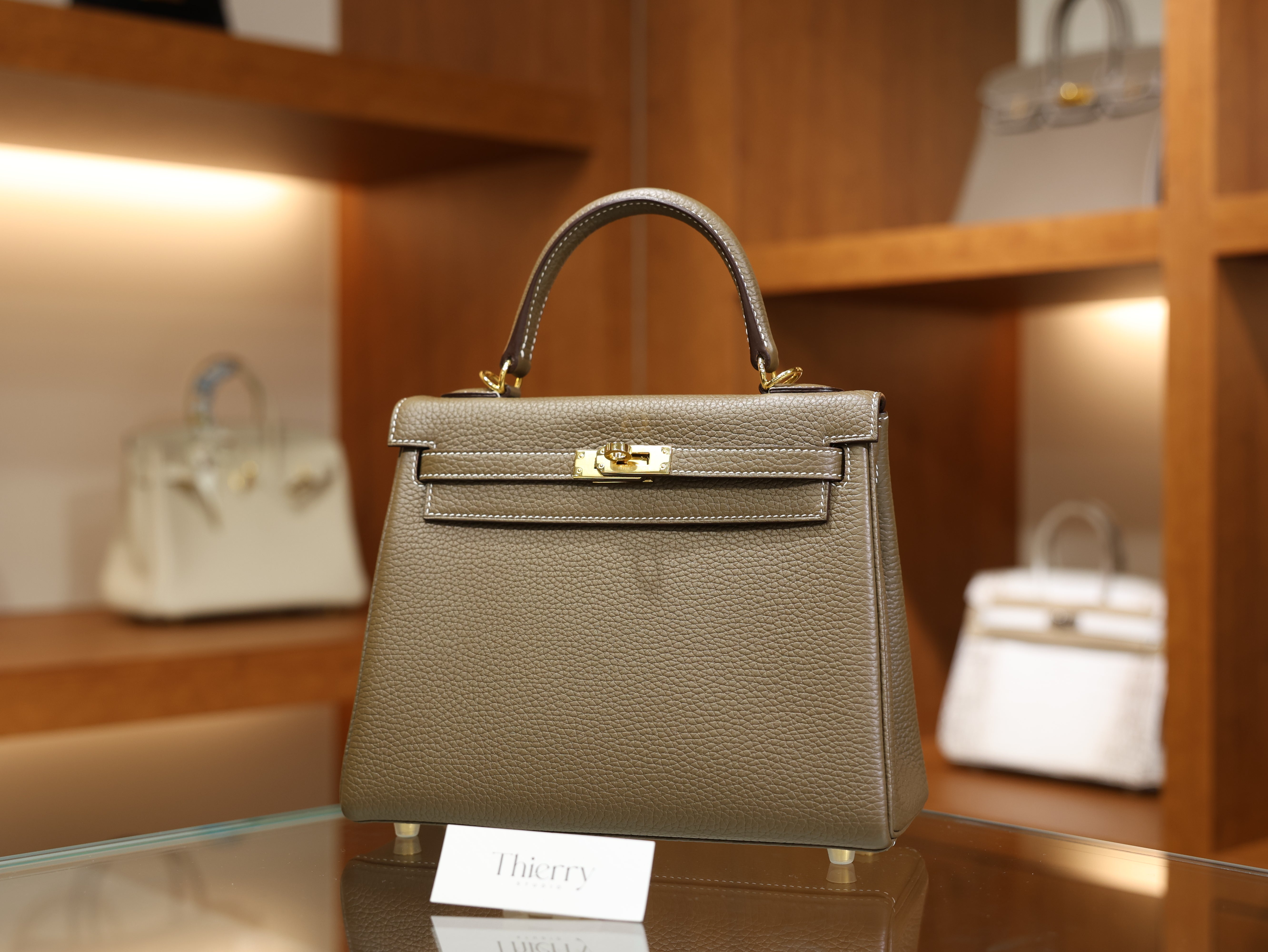 Kelly 25 clemence etoupe GHW