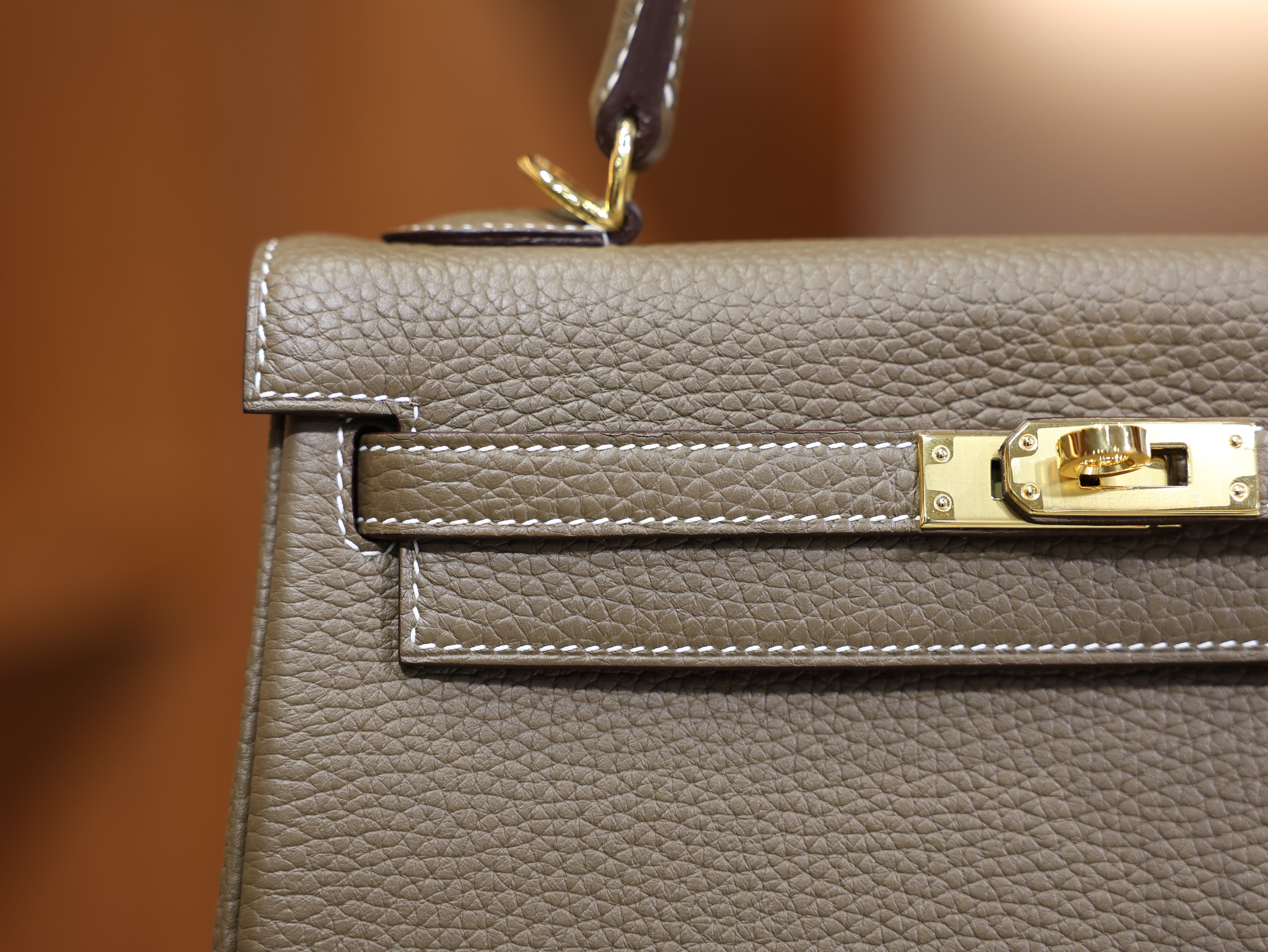 Kelly 25 clemence etoupe GHW