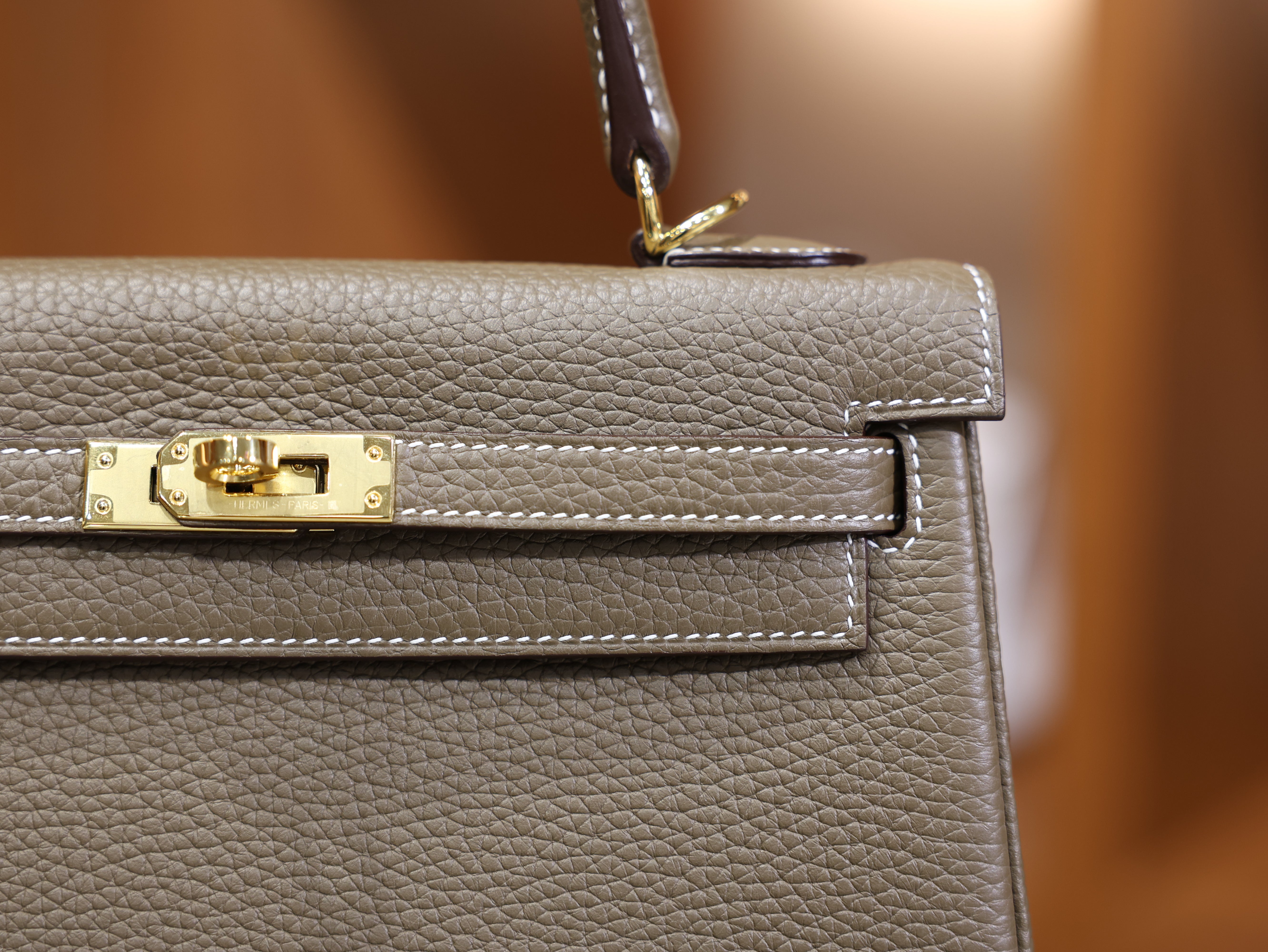 Kelly 25 clemence etoupe GHW