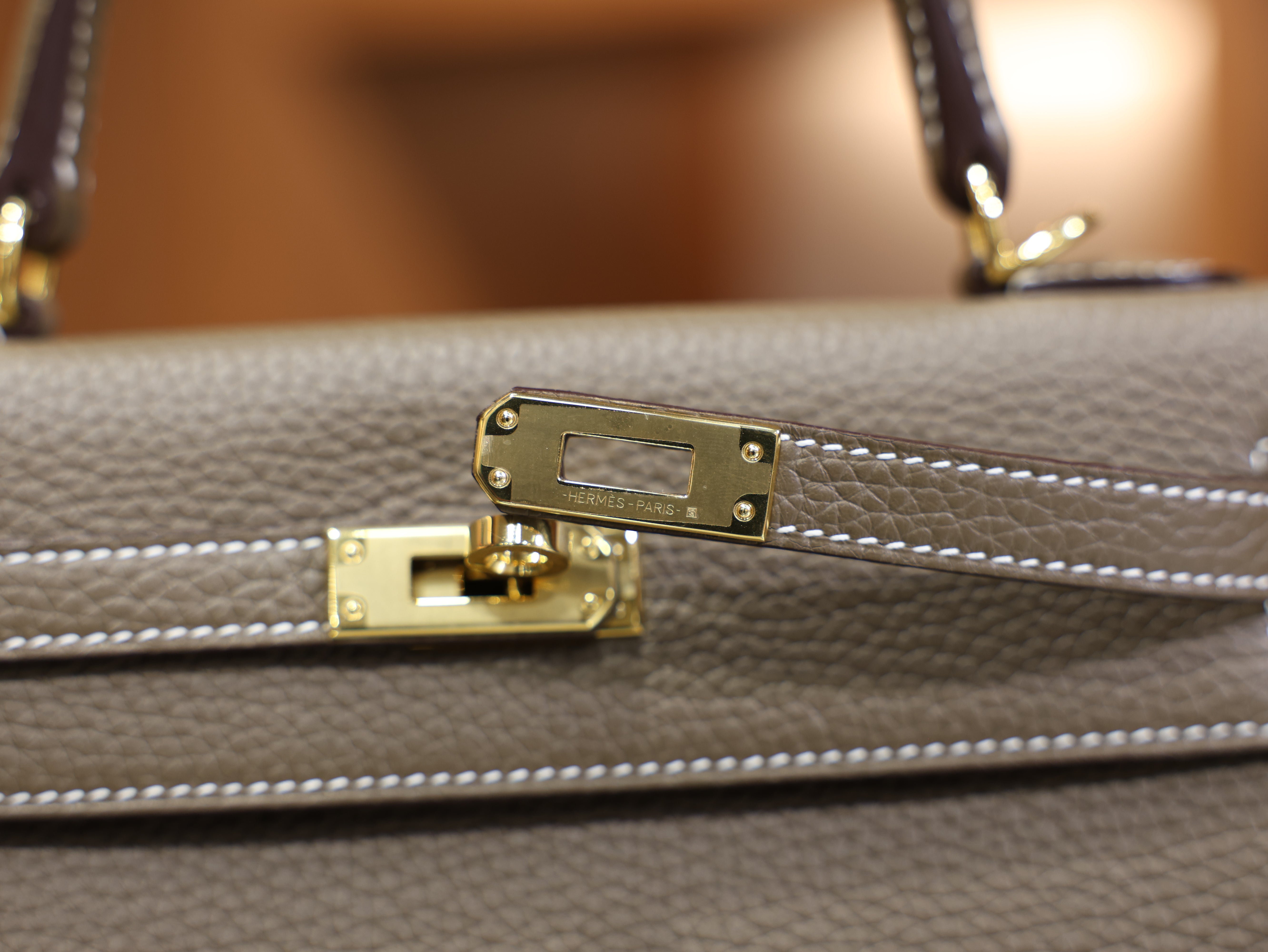 Kelly 25 clemence etoupe GHW