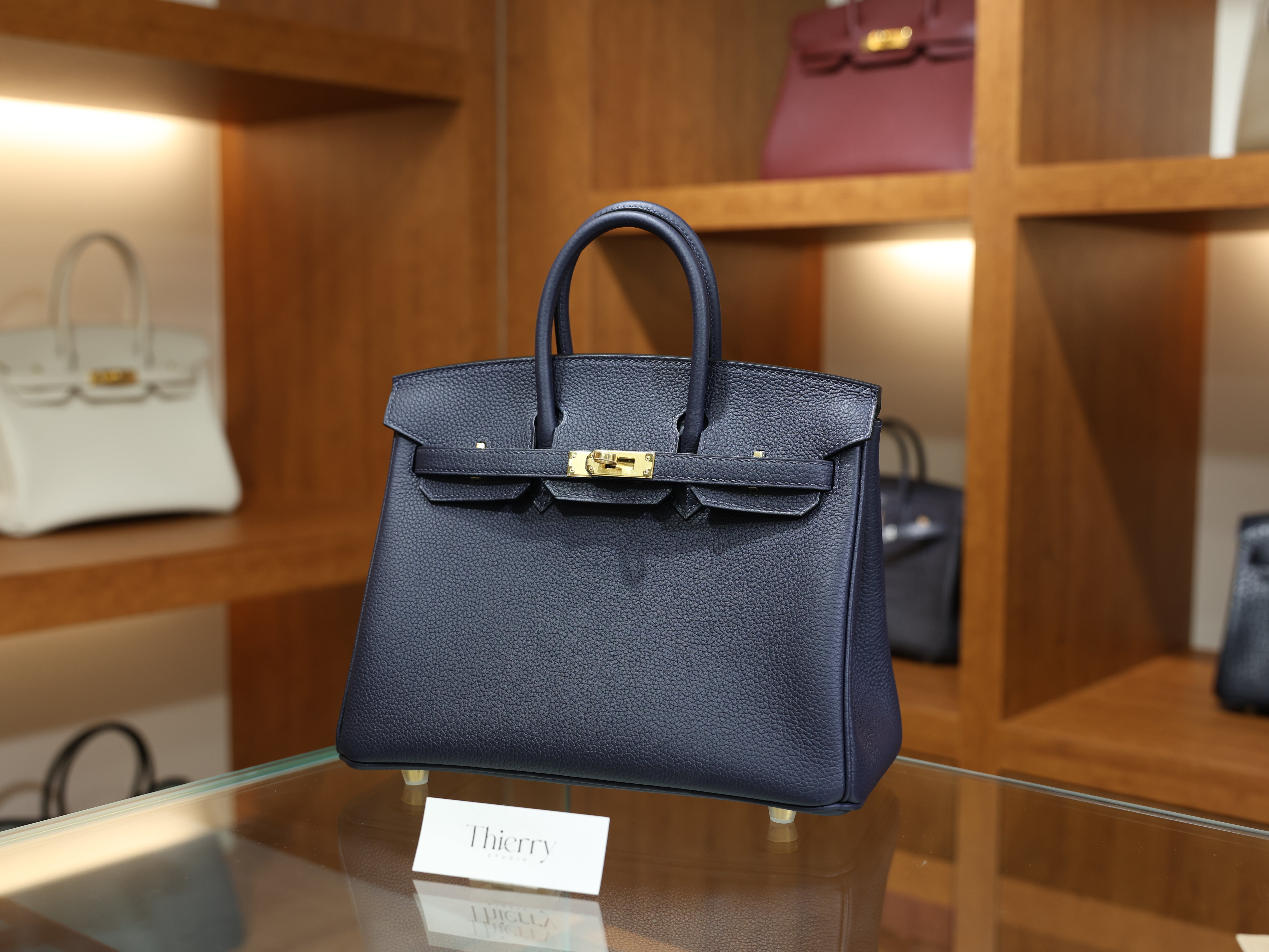 Birkin 25 togo blue nuit GHW