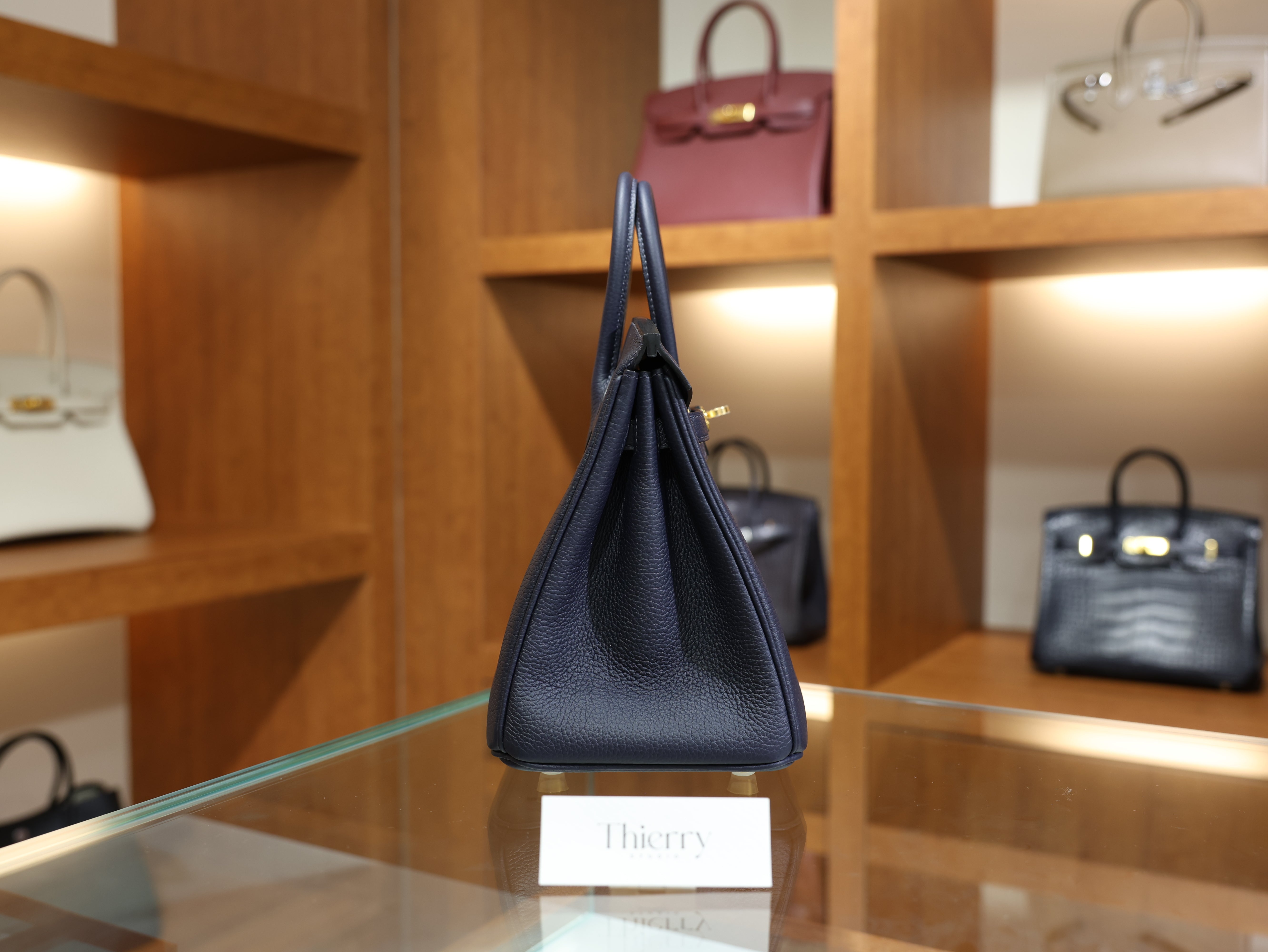 Birkin 25 togo blue nuit GHW