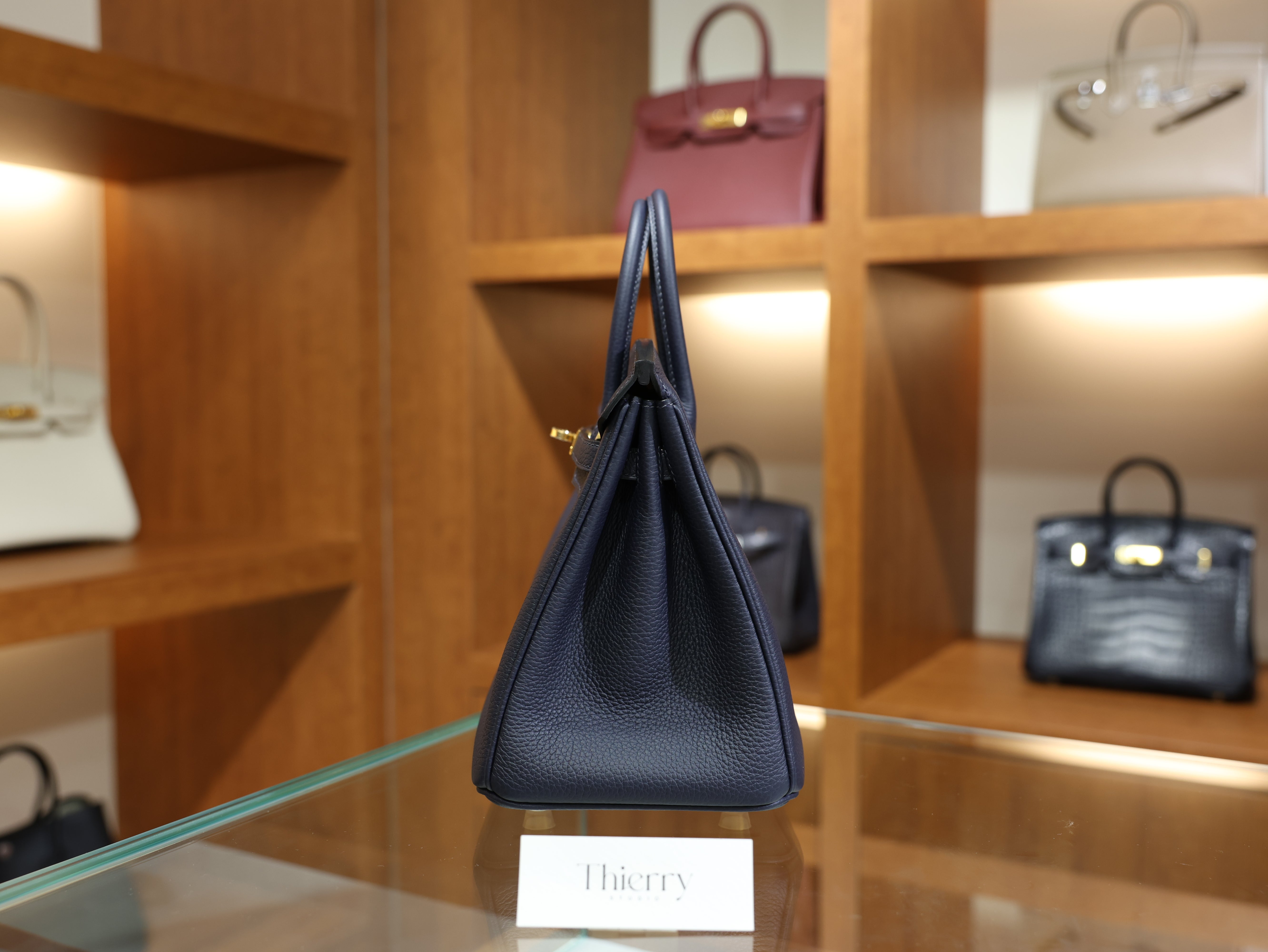 Birkin 25 togo blue nuit GHW