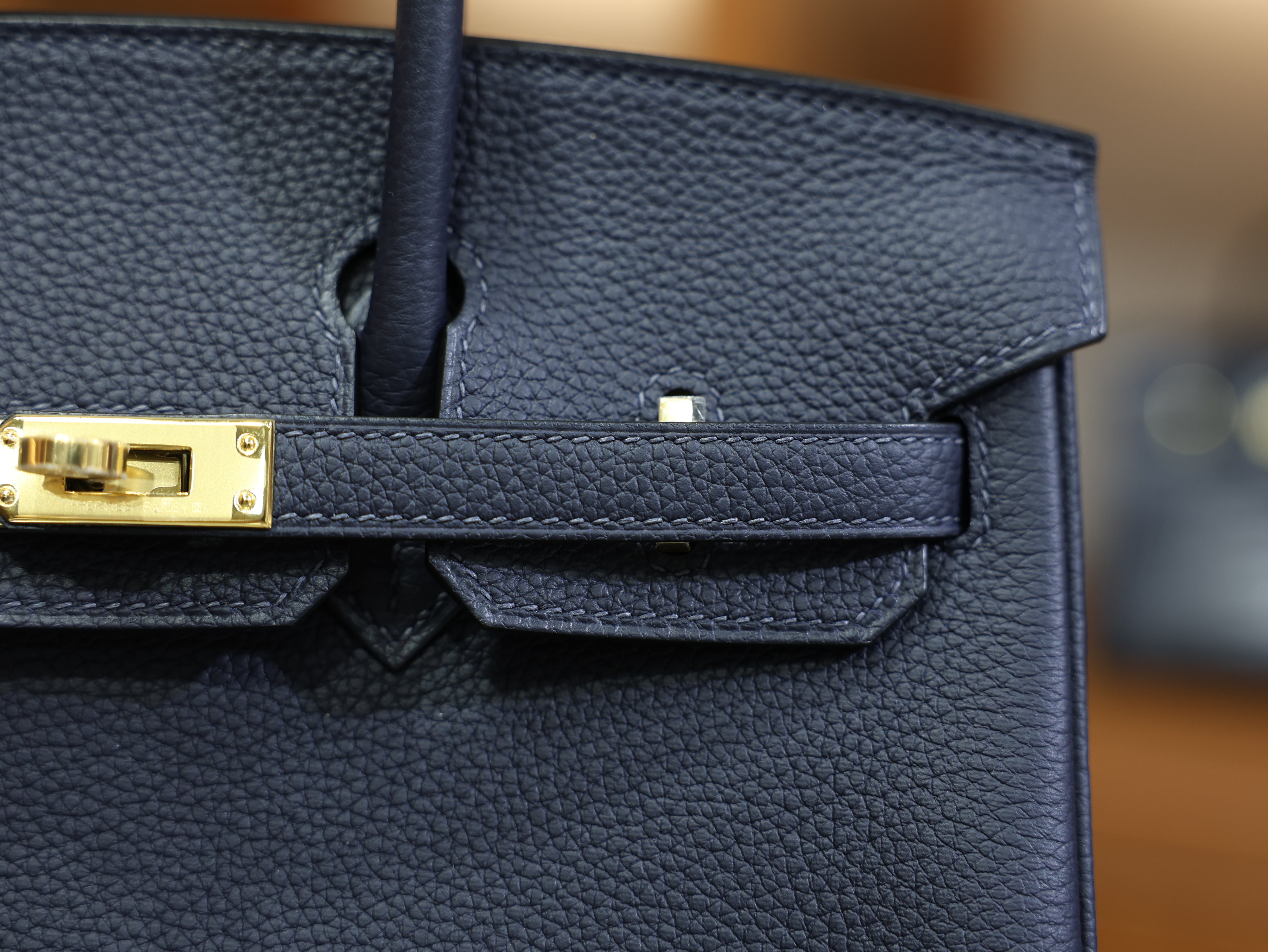 Birkin 25 togo blue nuit GHW