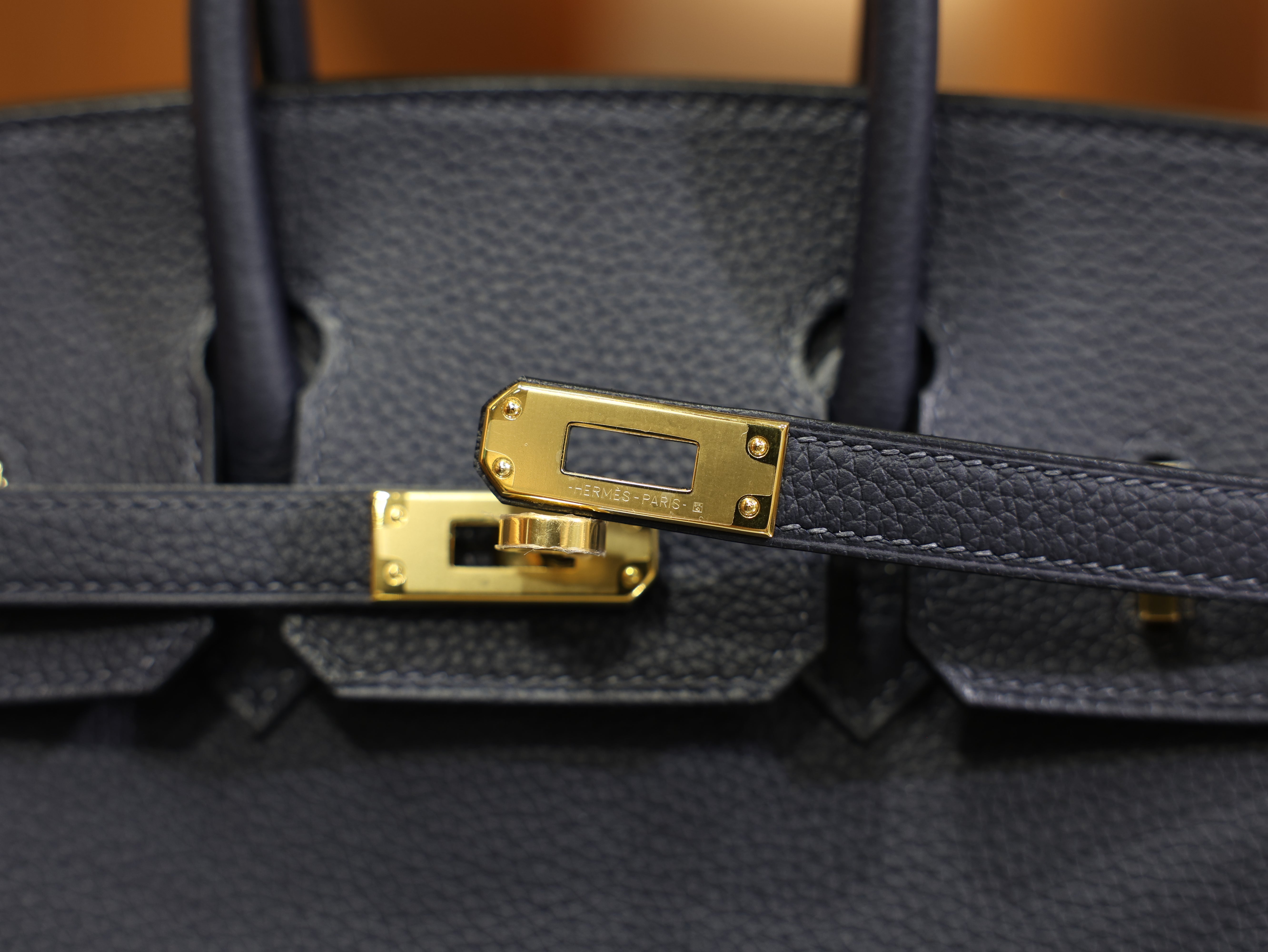 Birkin 25 togo blue nuit GHW