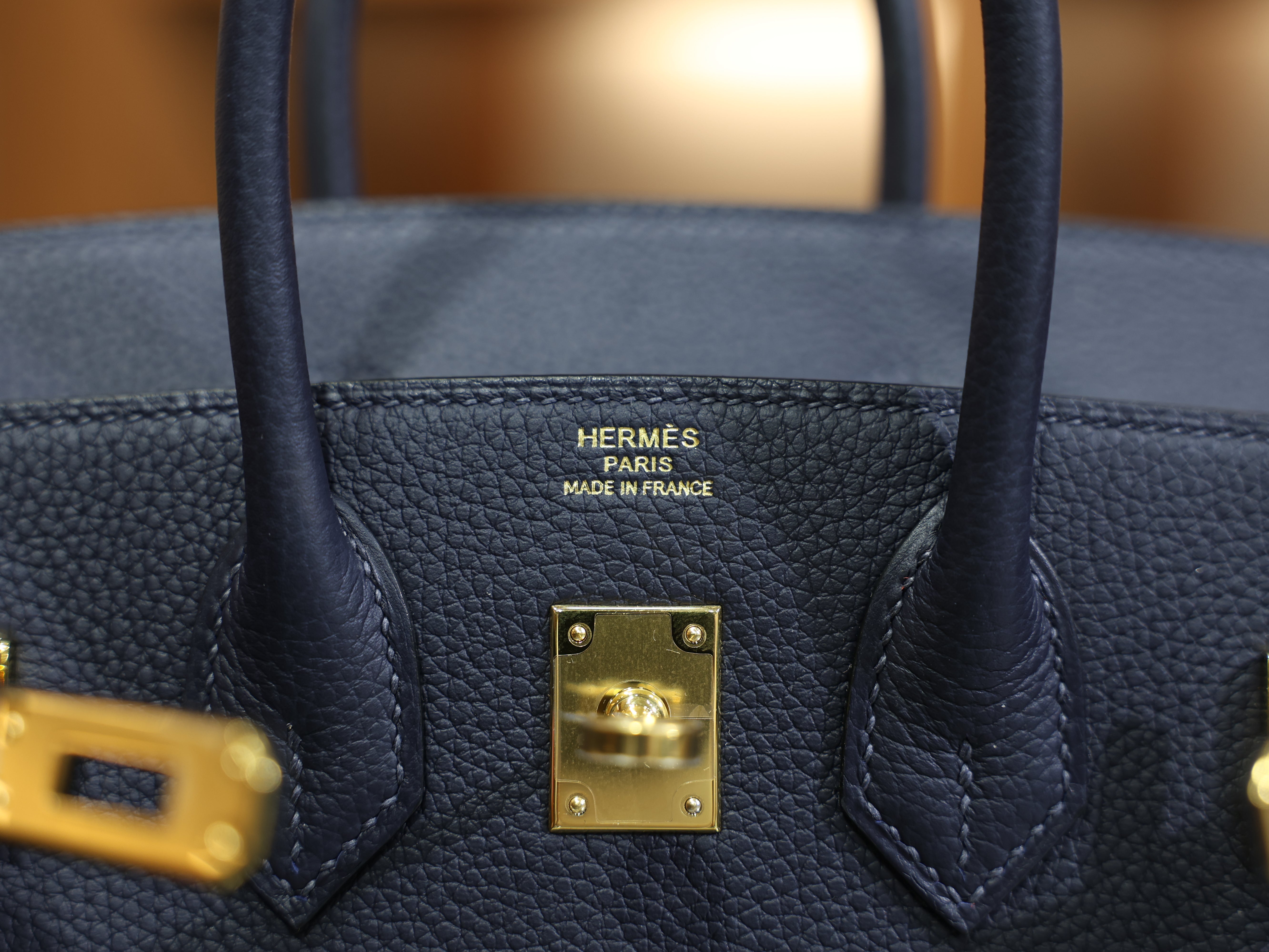 Birkin 25 togo blue nuit GHW