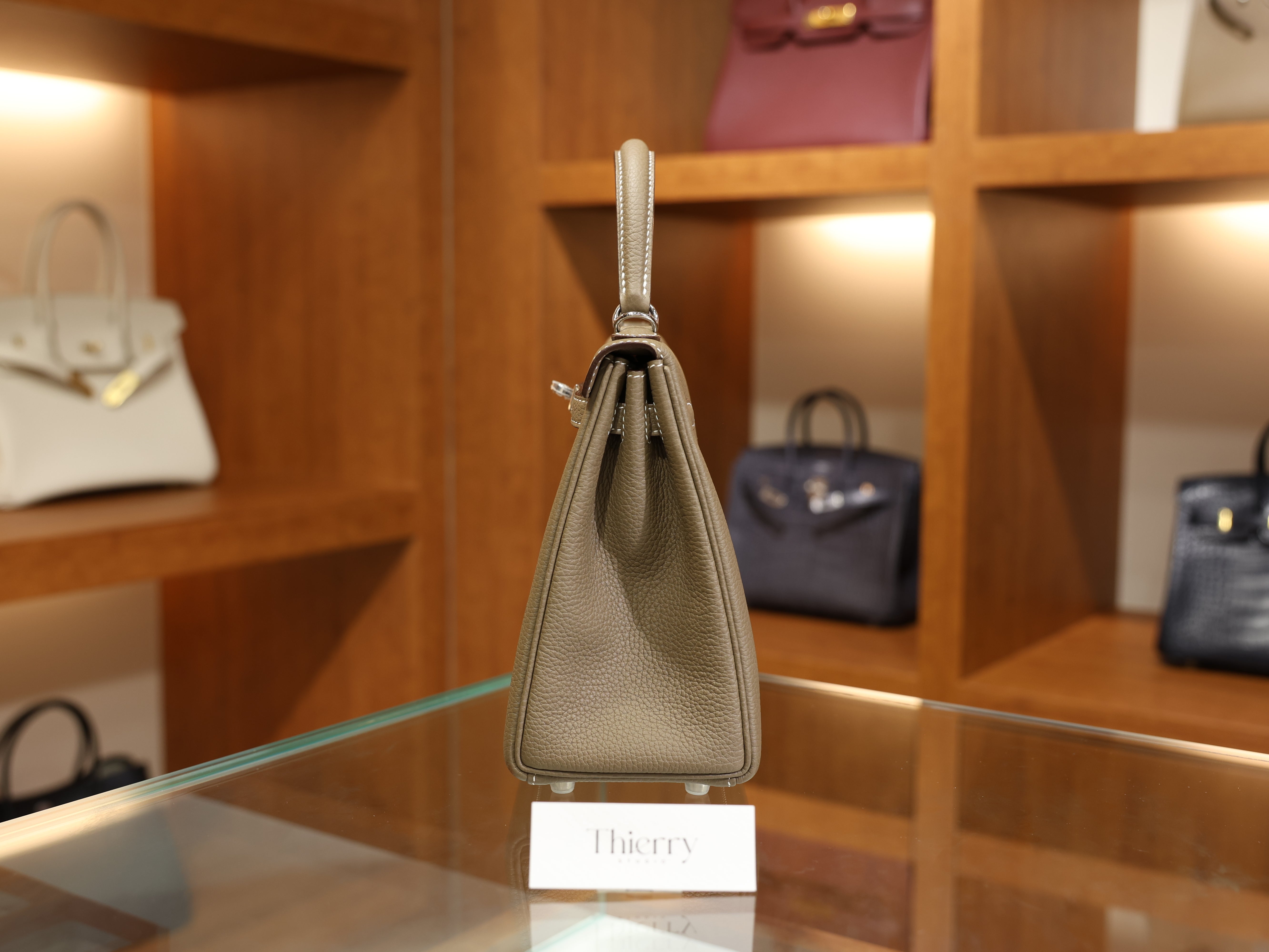 Kelly 25 togo etoupe PHW