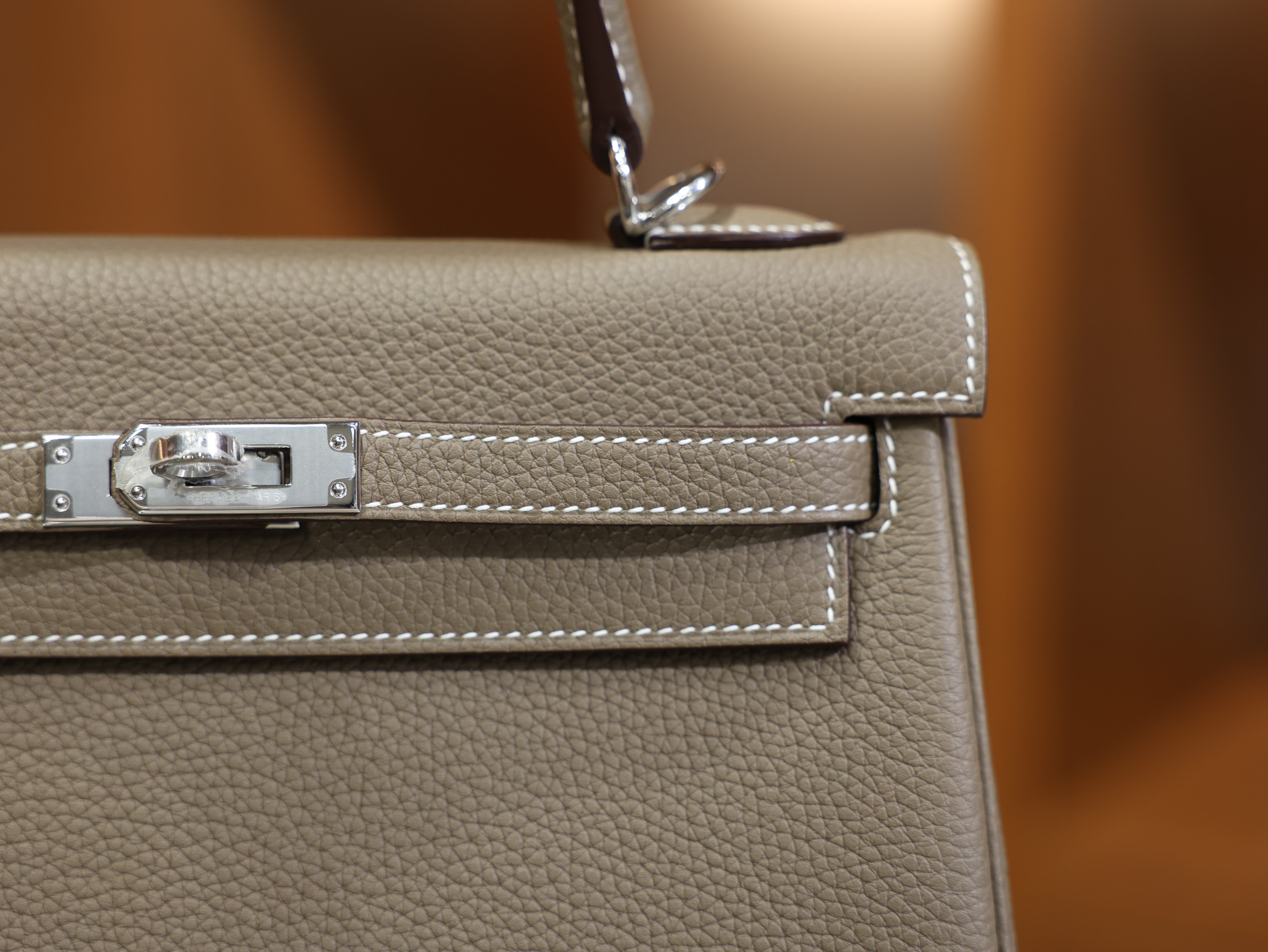 Kelly 25 togo etoupe PHW