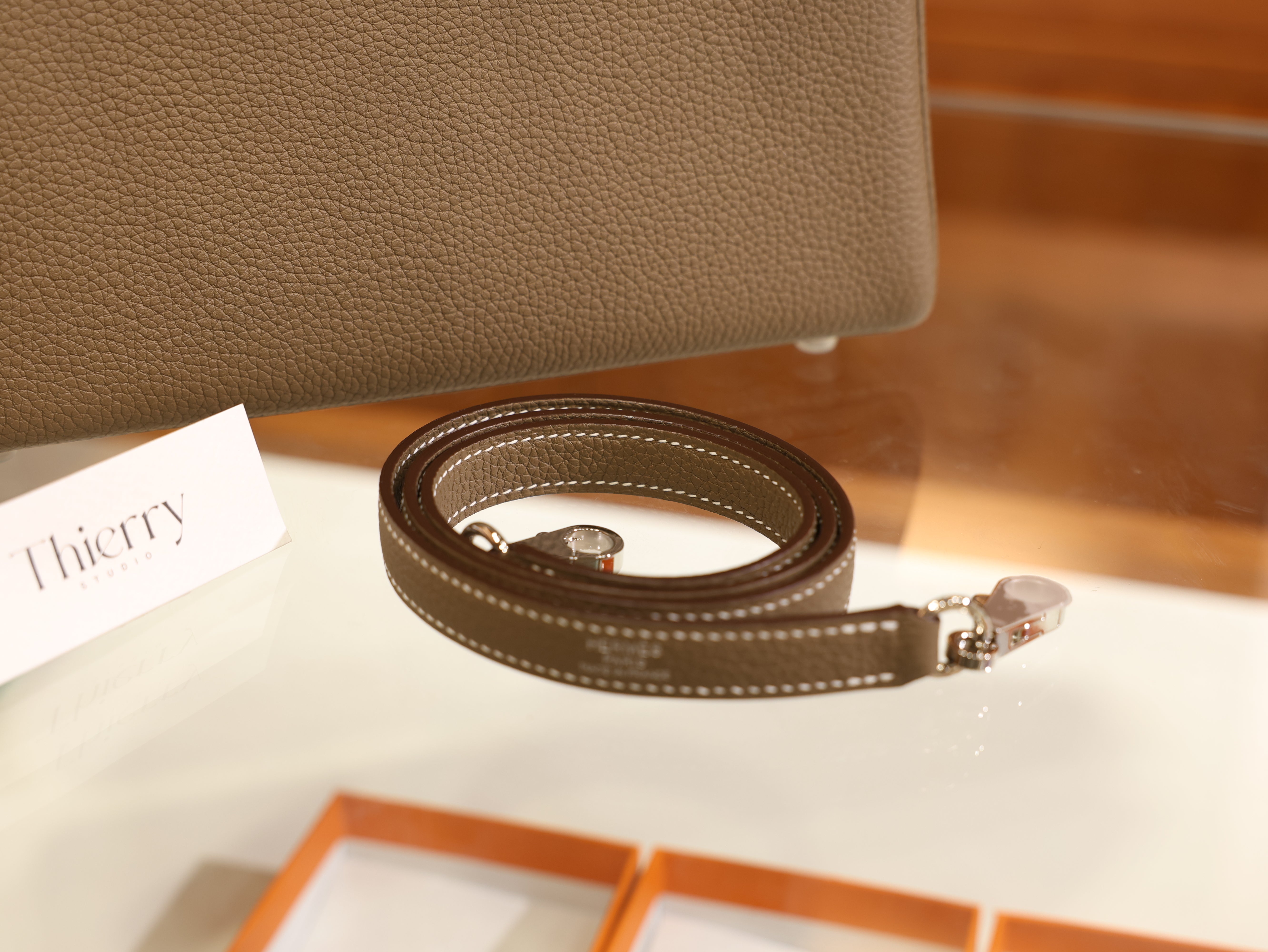 Kelly 25 togo etoupe PHW