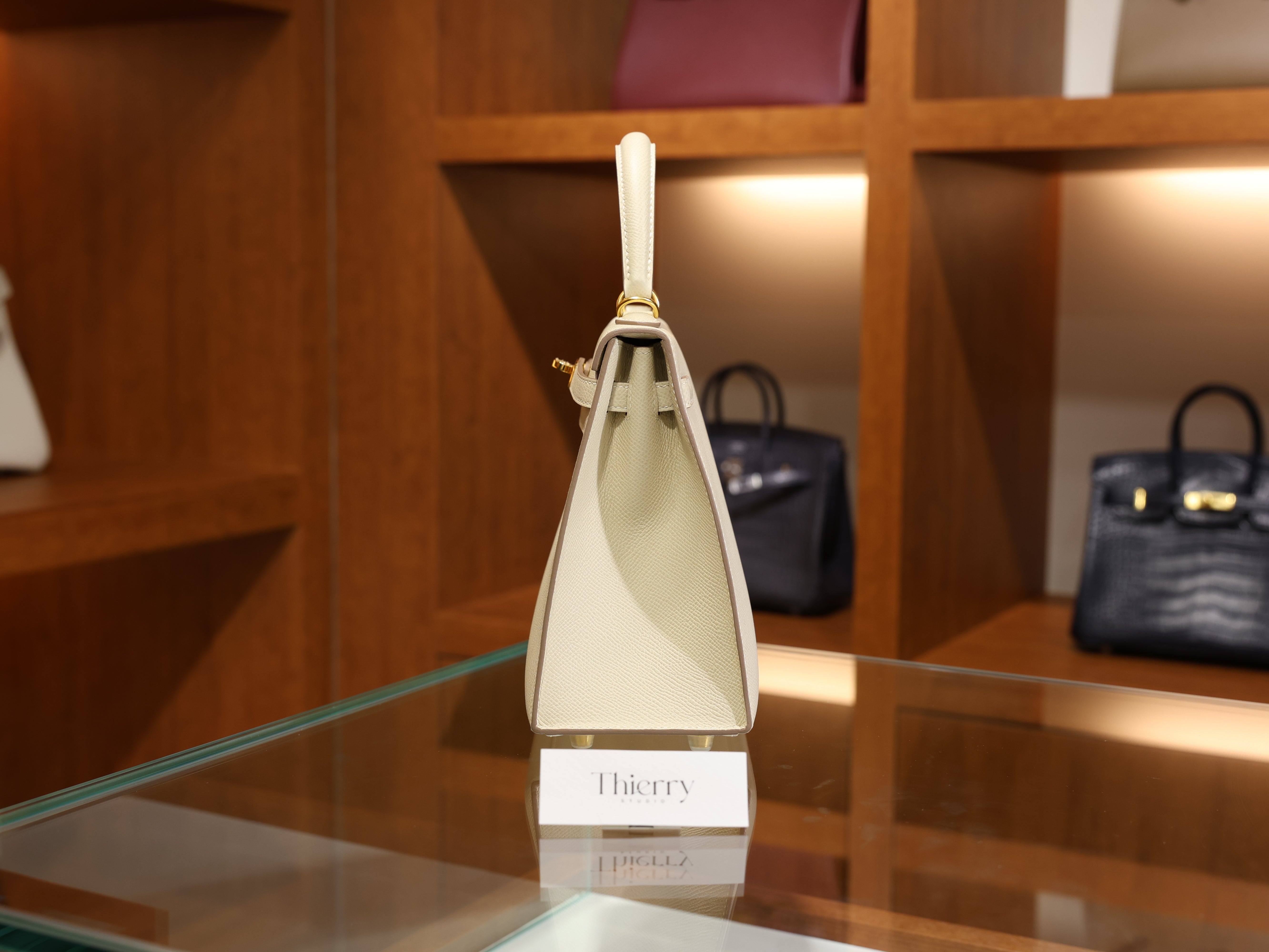 Kelly 25 epsom craie GHW