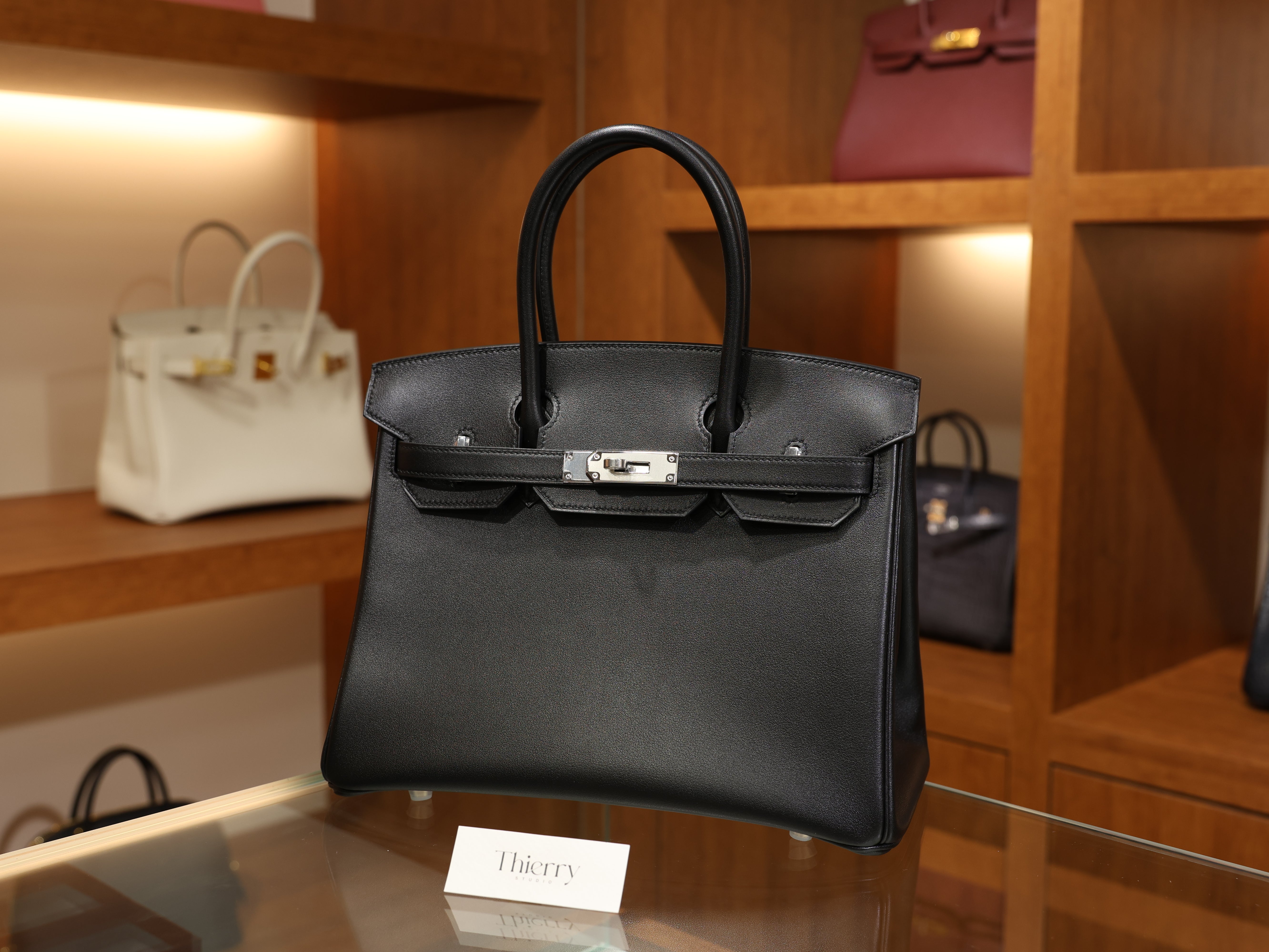 Birkin 30 swift black PHW