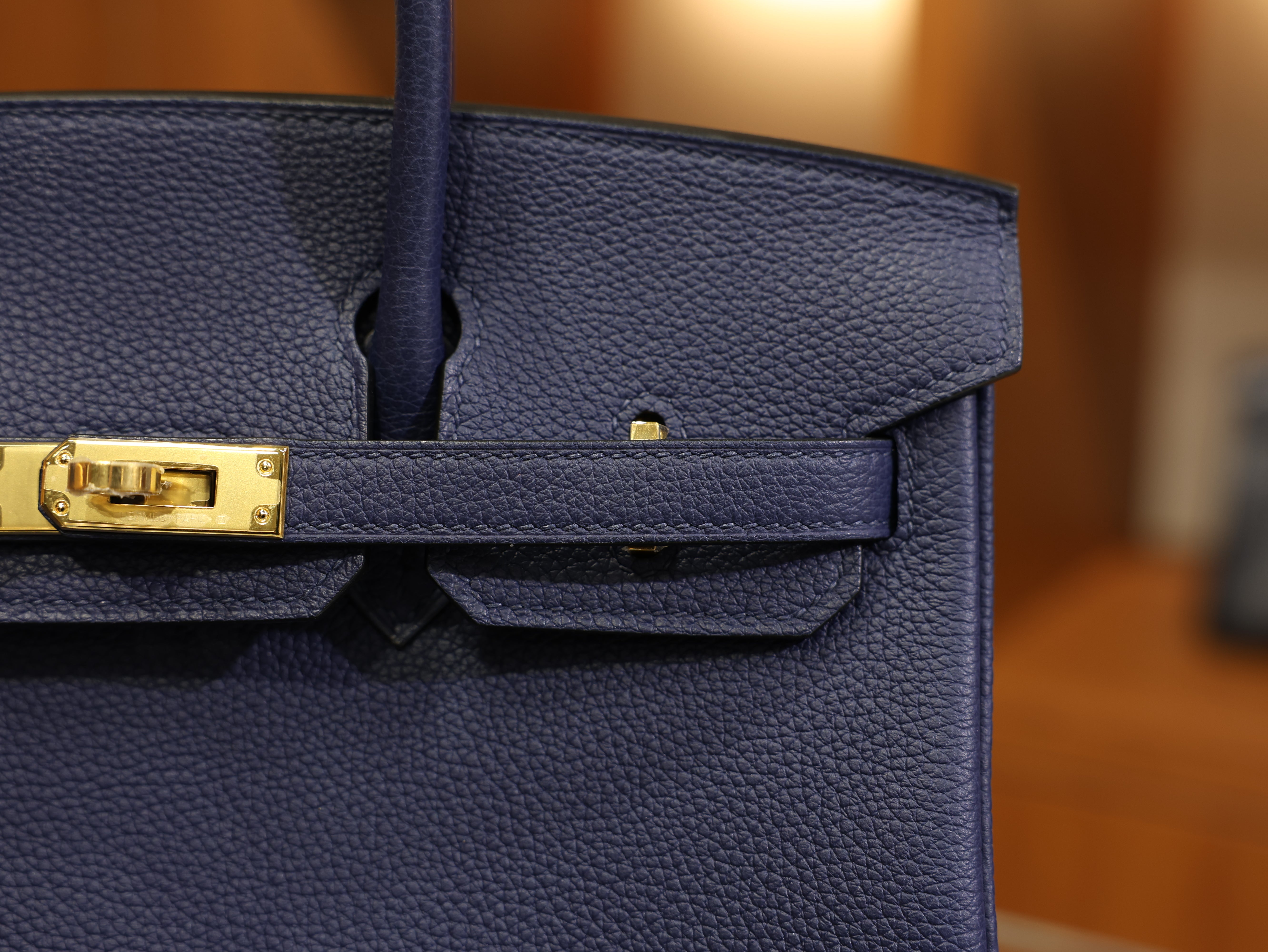 Birkin 25 togo blue saphir GHW