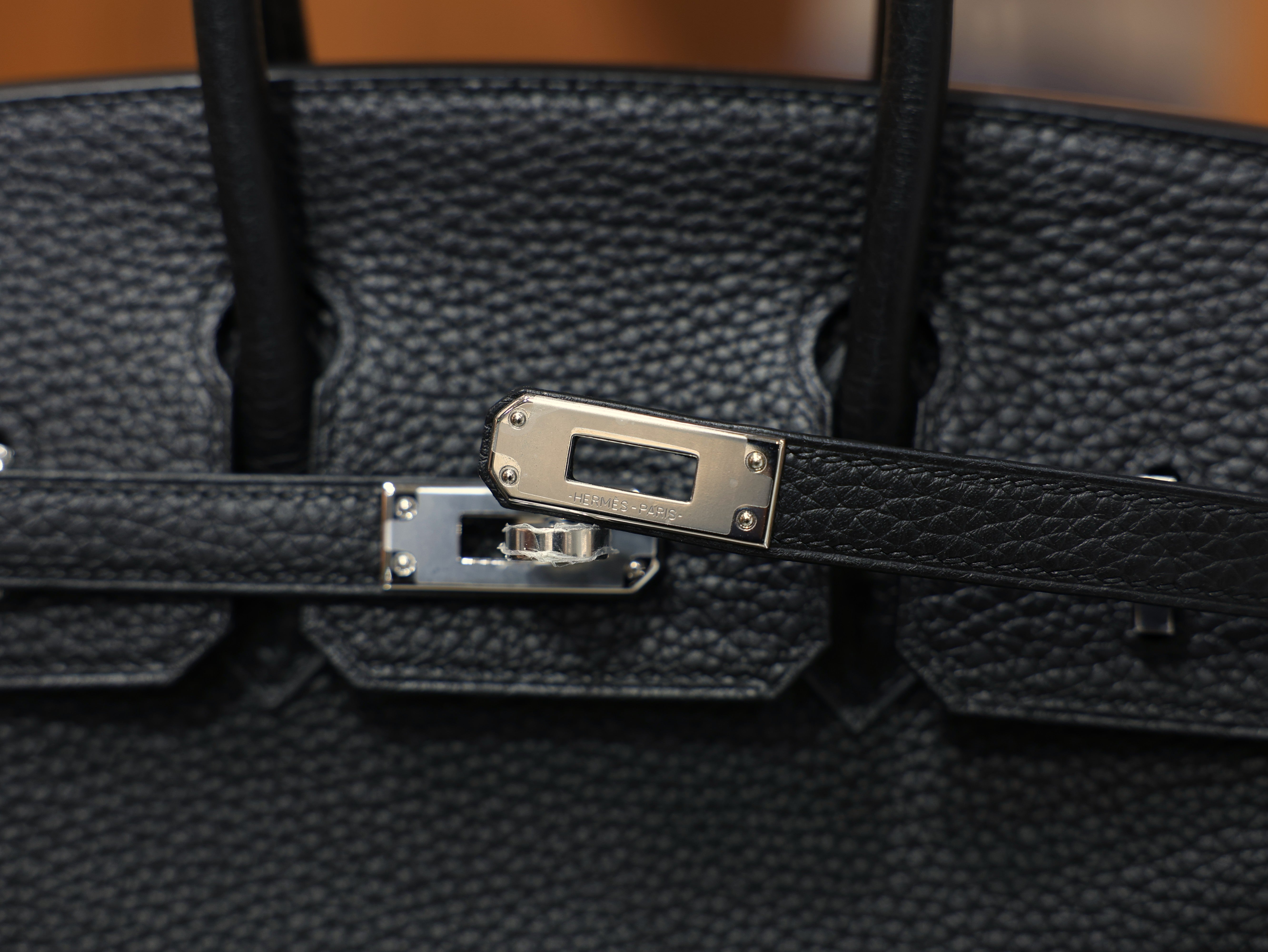 Birkin 25 clemence black PHW