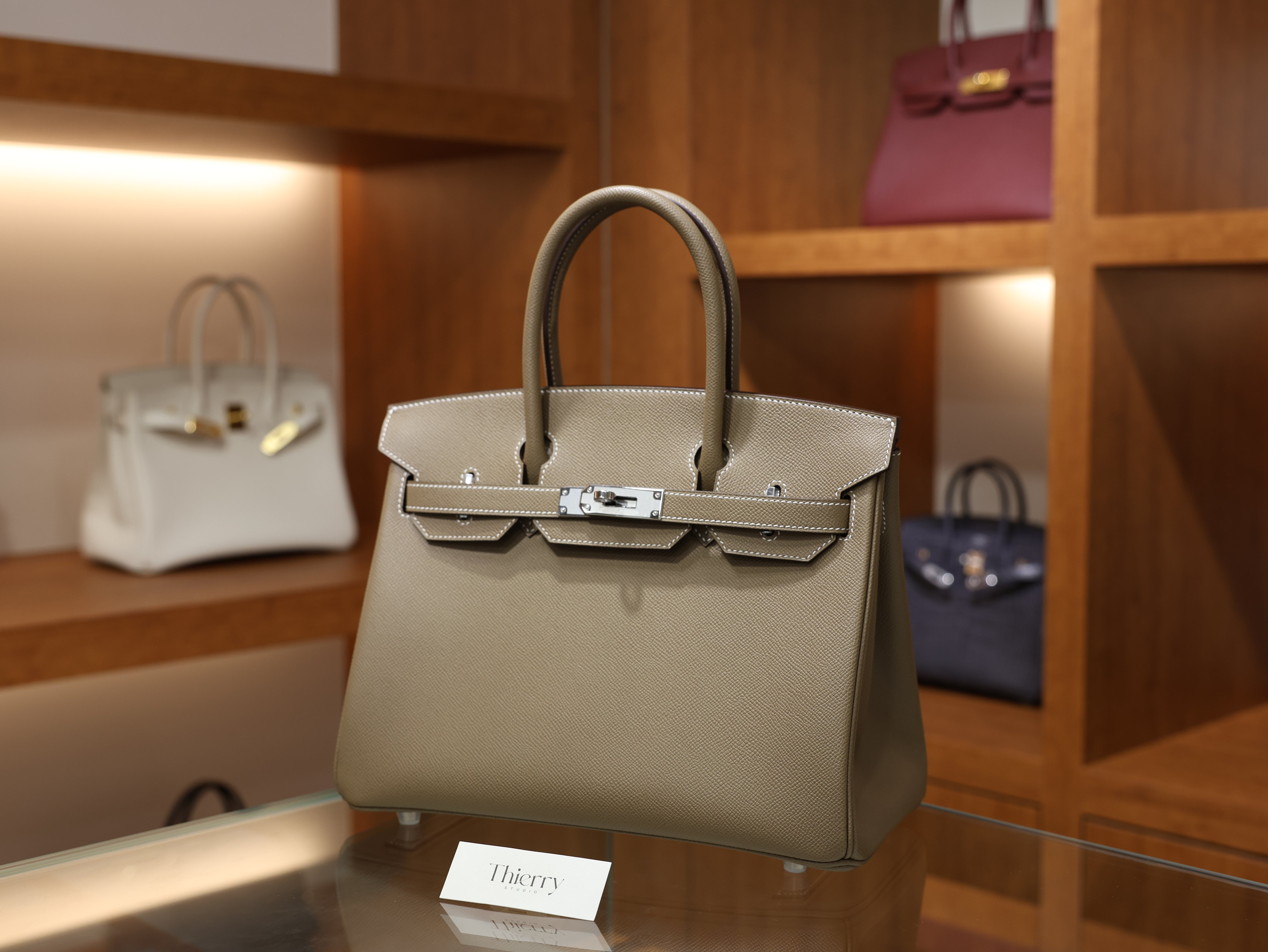 Birkin 30 epsom retourne etoupe PHW
