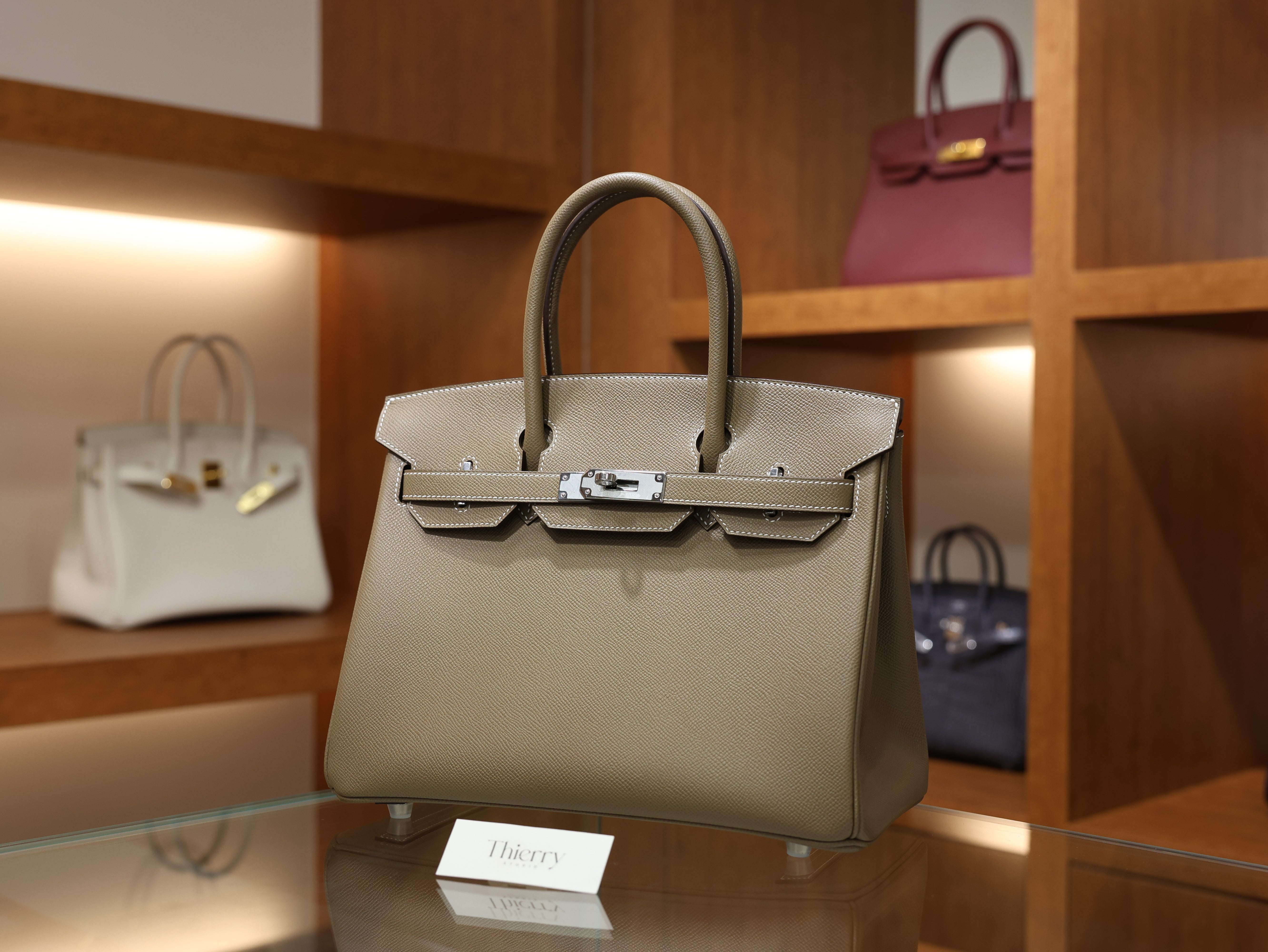 Birkin 30 epsom retourne etoupe PHW
