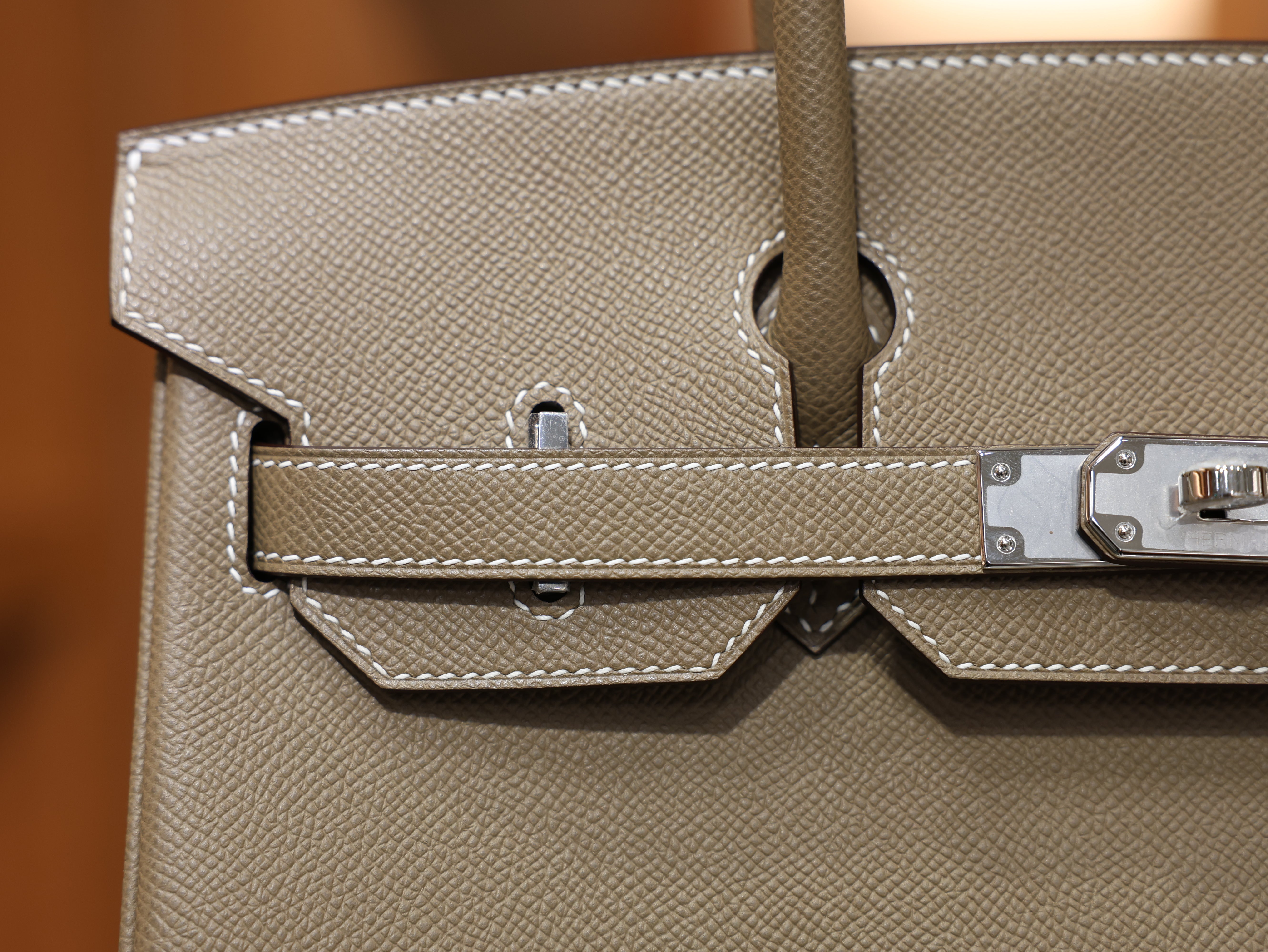 Birkin 30 epsom retourne etoupe PHW