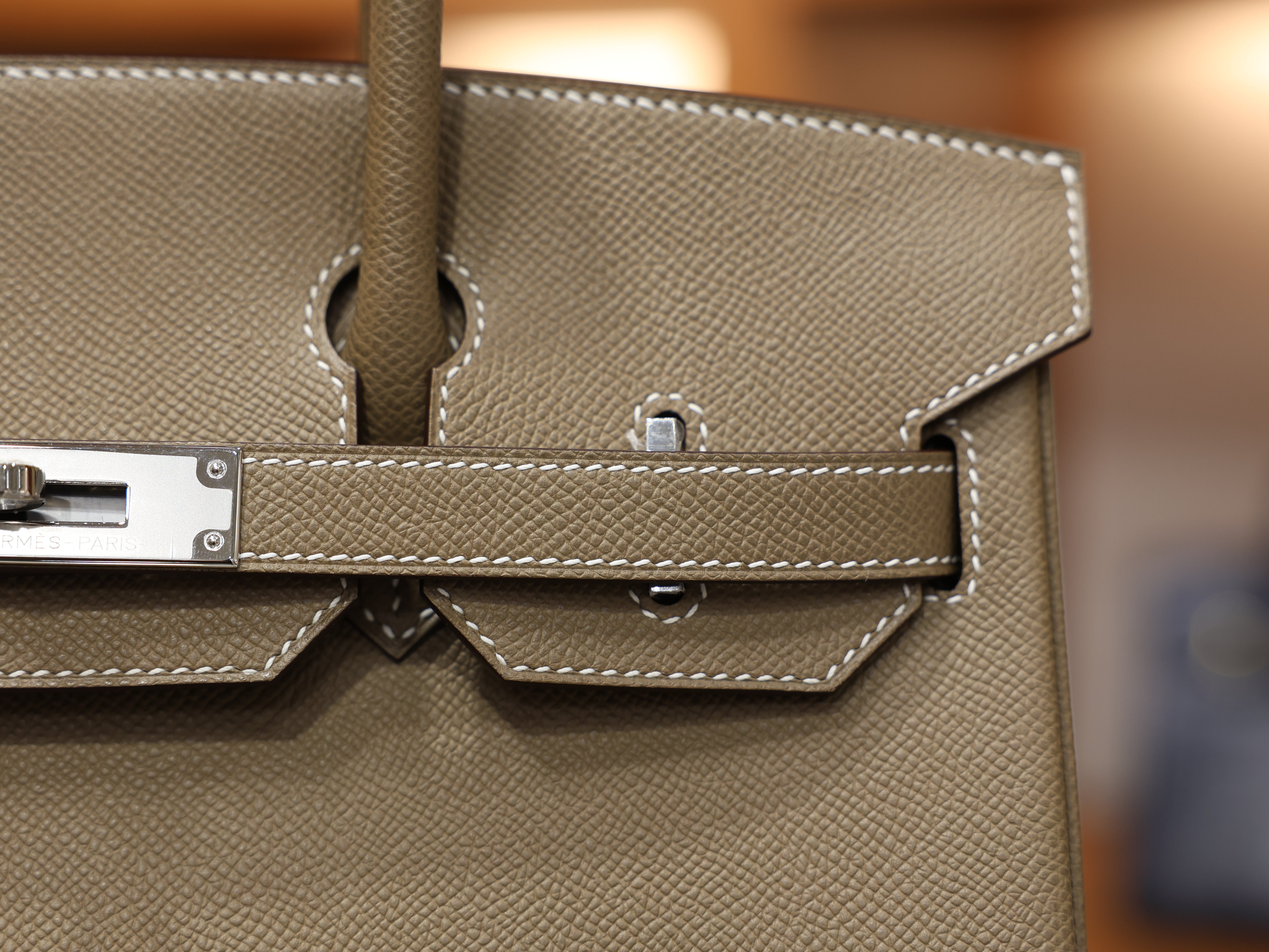 Birkin 30 epsom retourne etoupe PHW