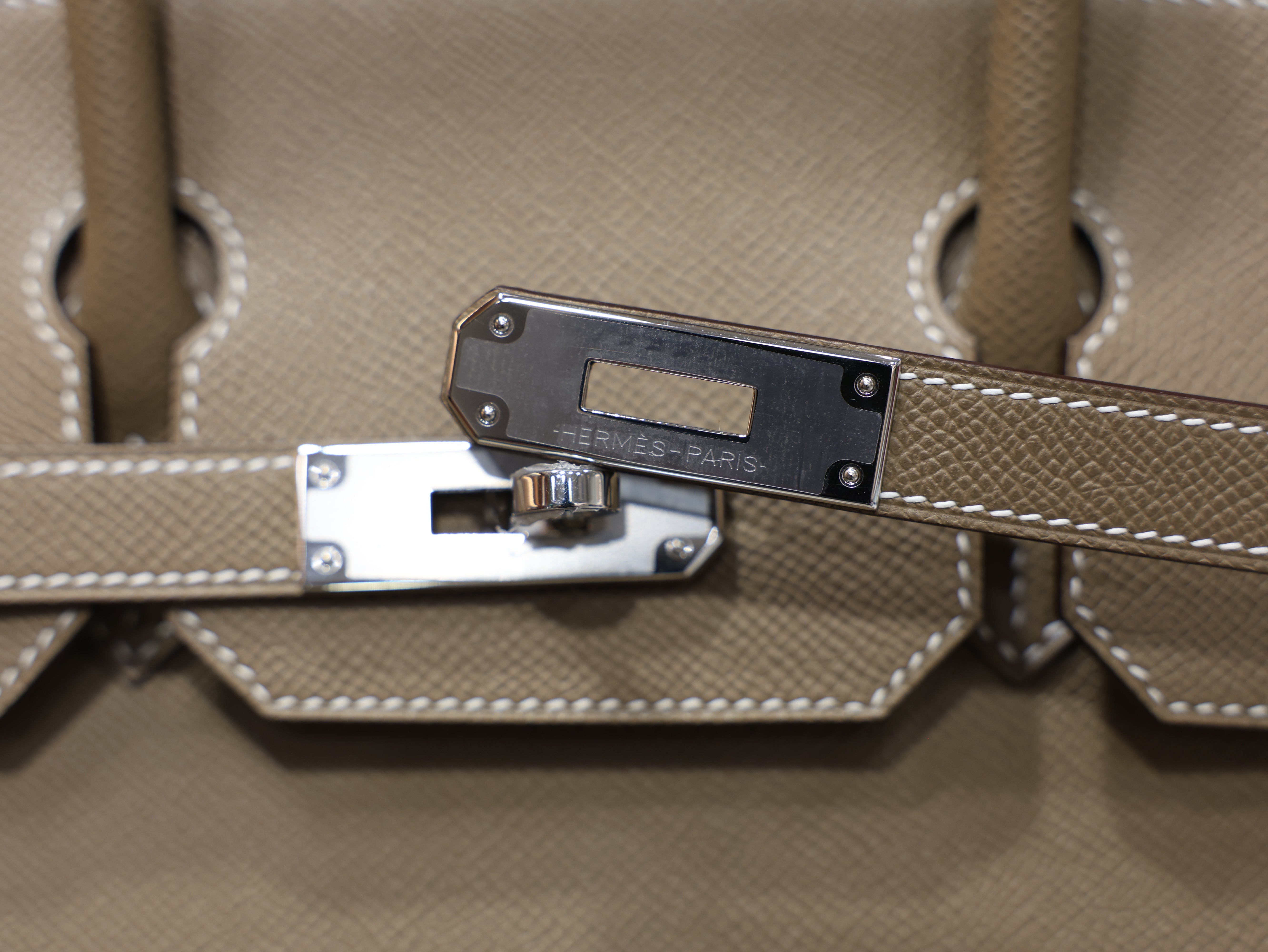 Birkin 30 epsom retourne etoupe PHW