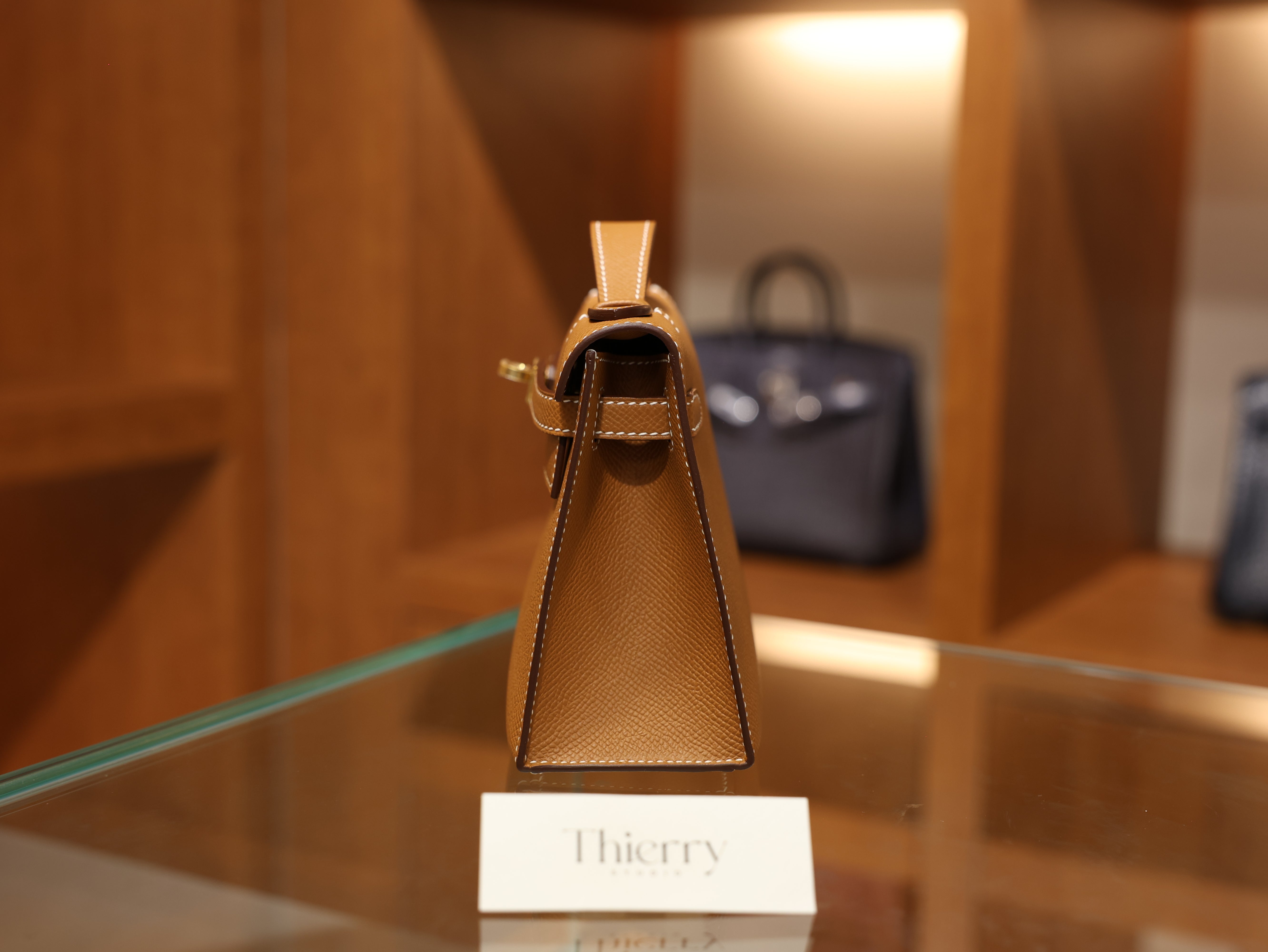 Kelly pochette epsom gold GHW