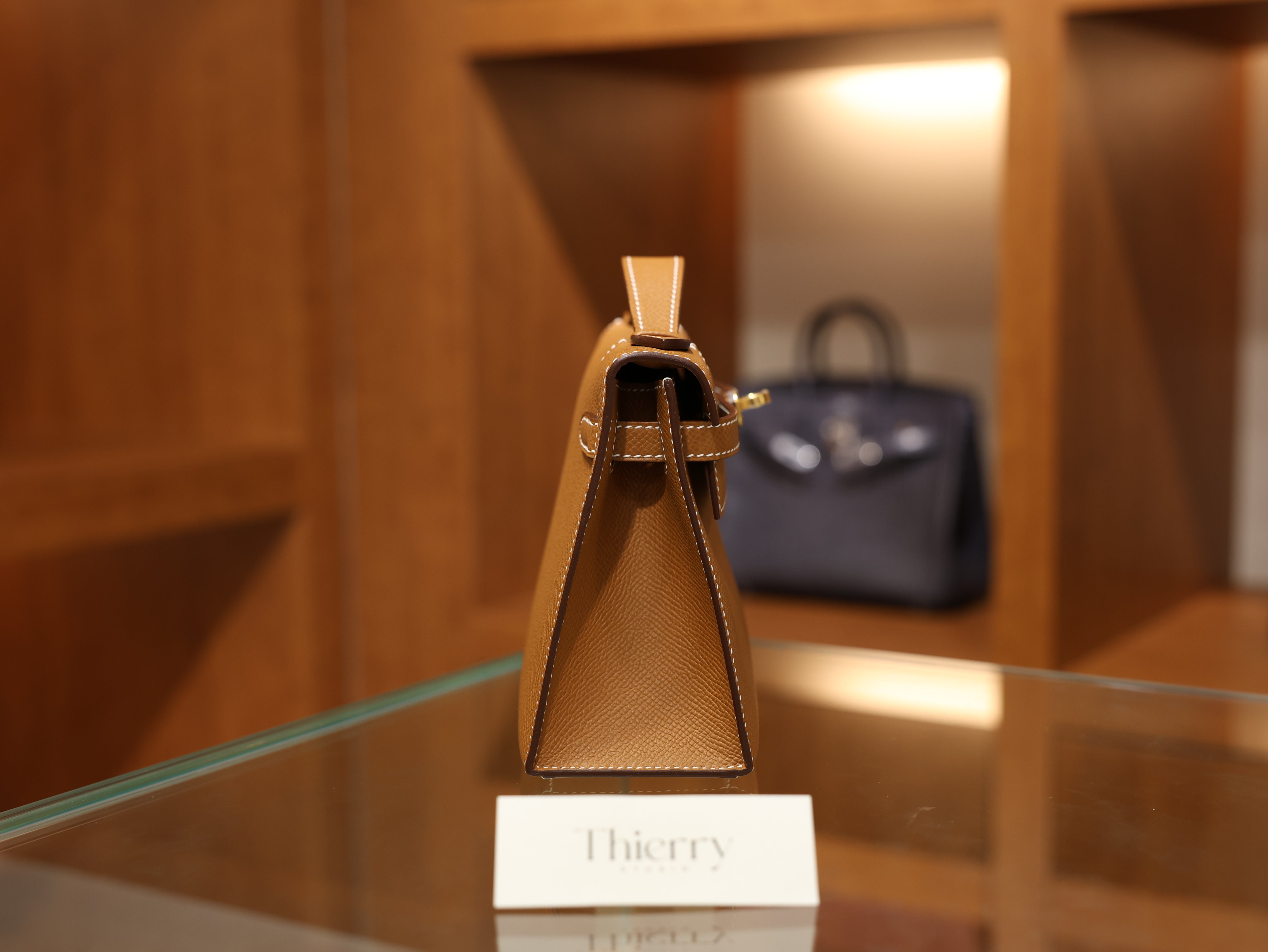 Kelly pochette epsom gold GHW