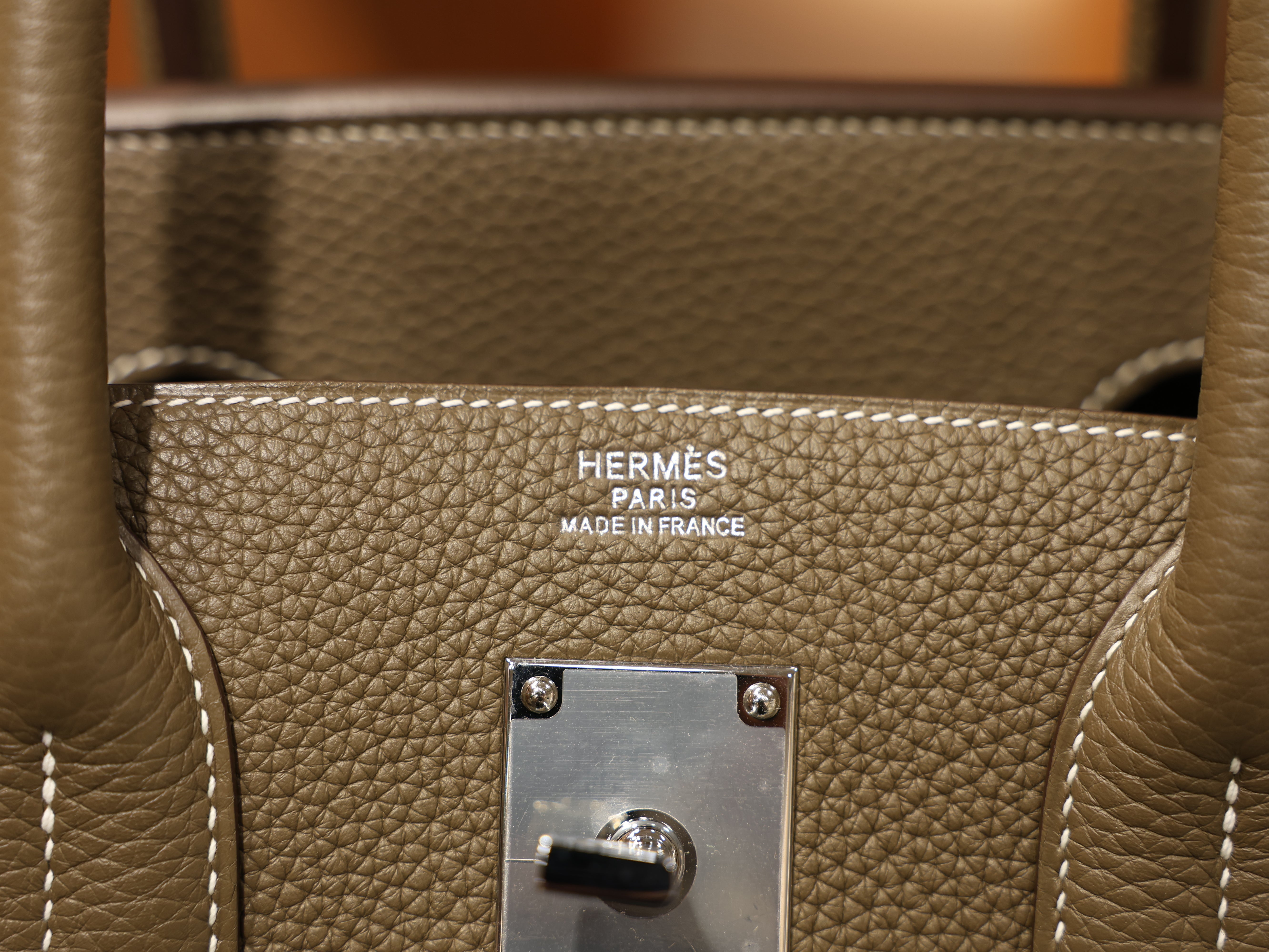 Birkin 40 HAC togo etoupe PHW