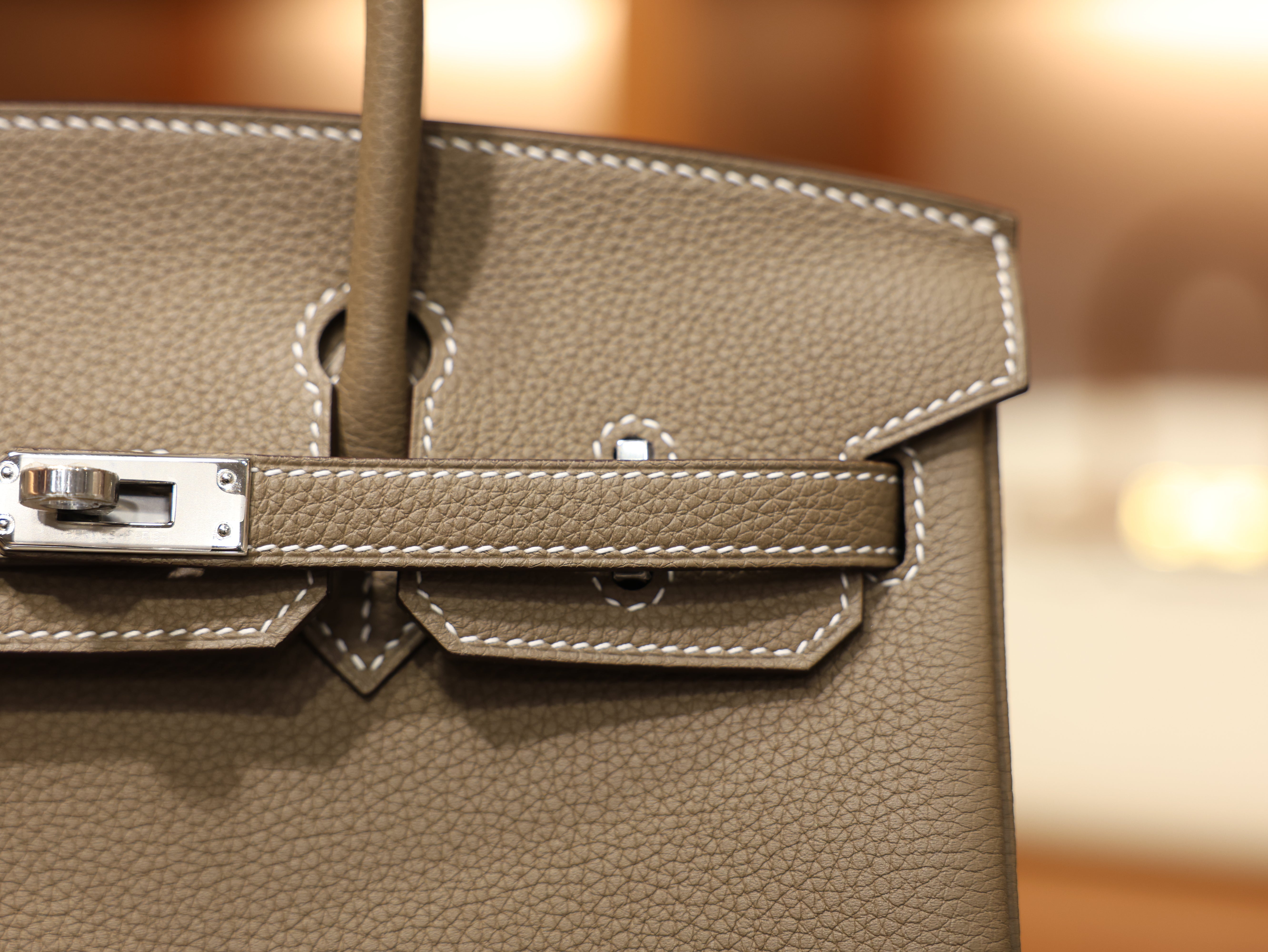 Birkin 25 togo etoupe PHW