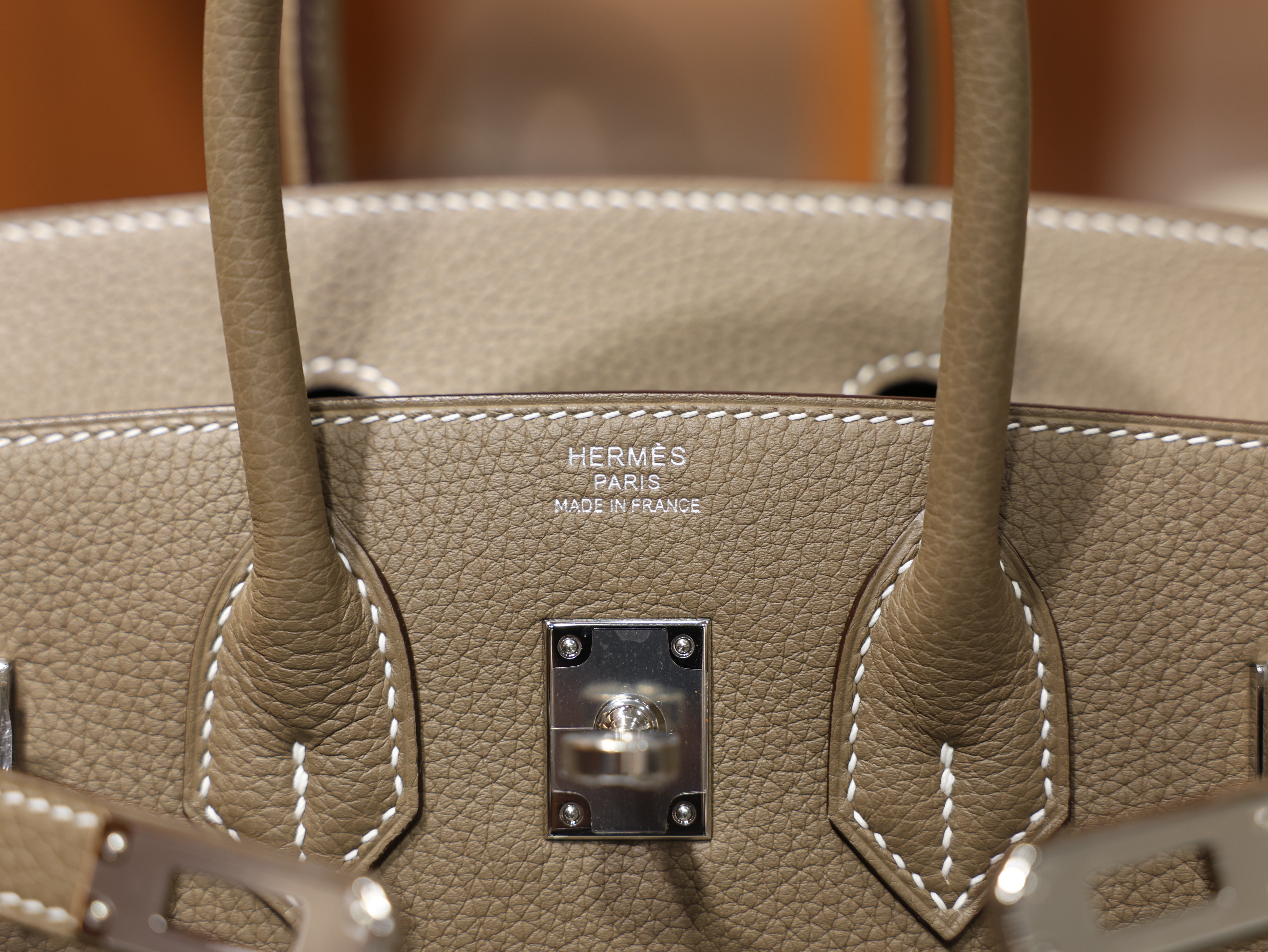 Birkin 25 togo etoupe PHW