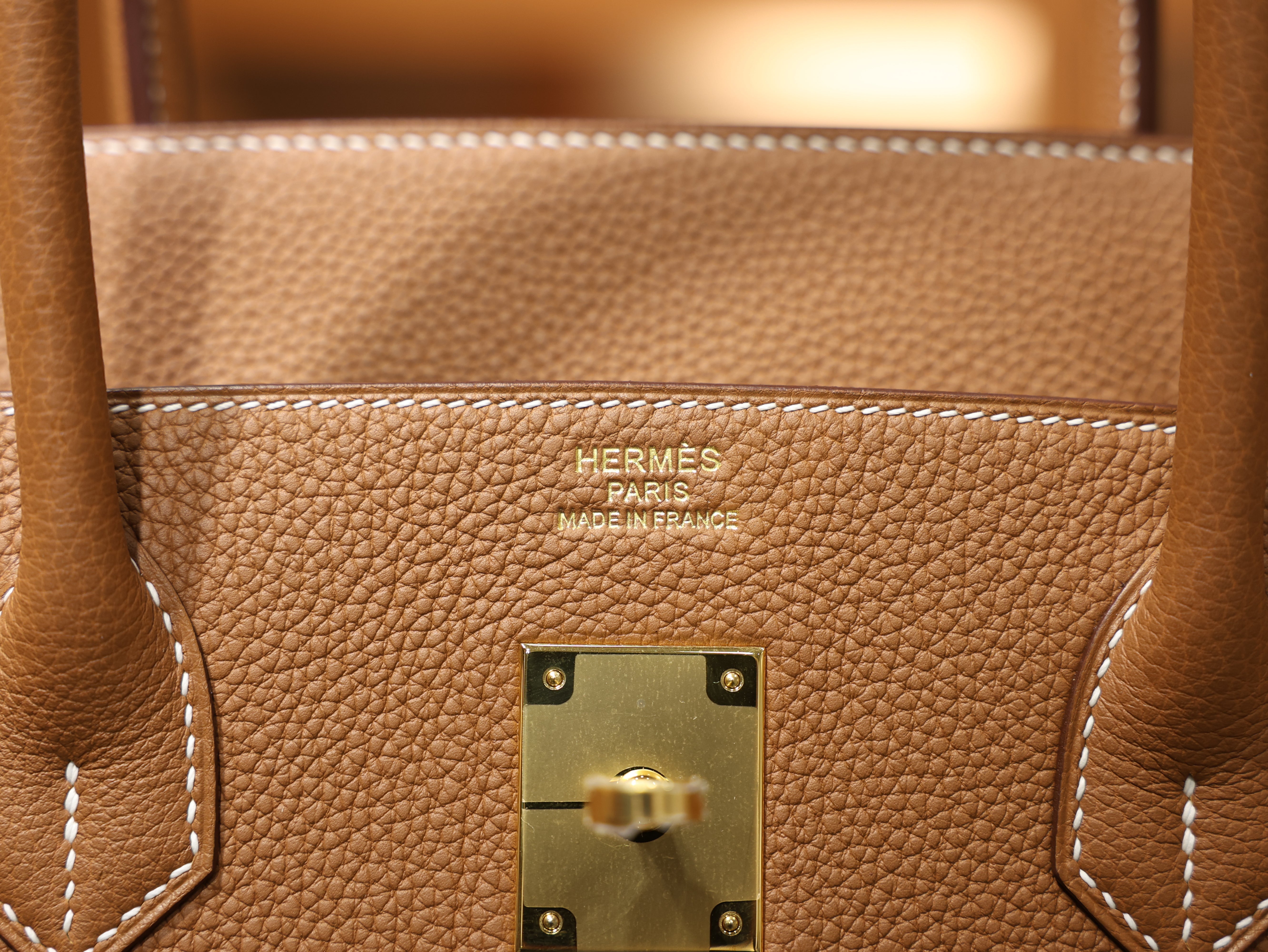 Birkin 40 togo gold GHW