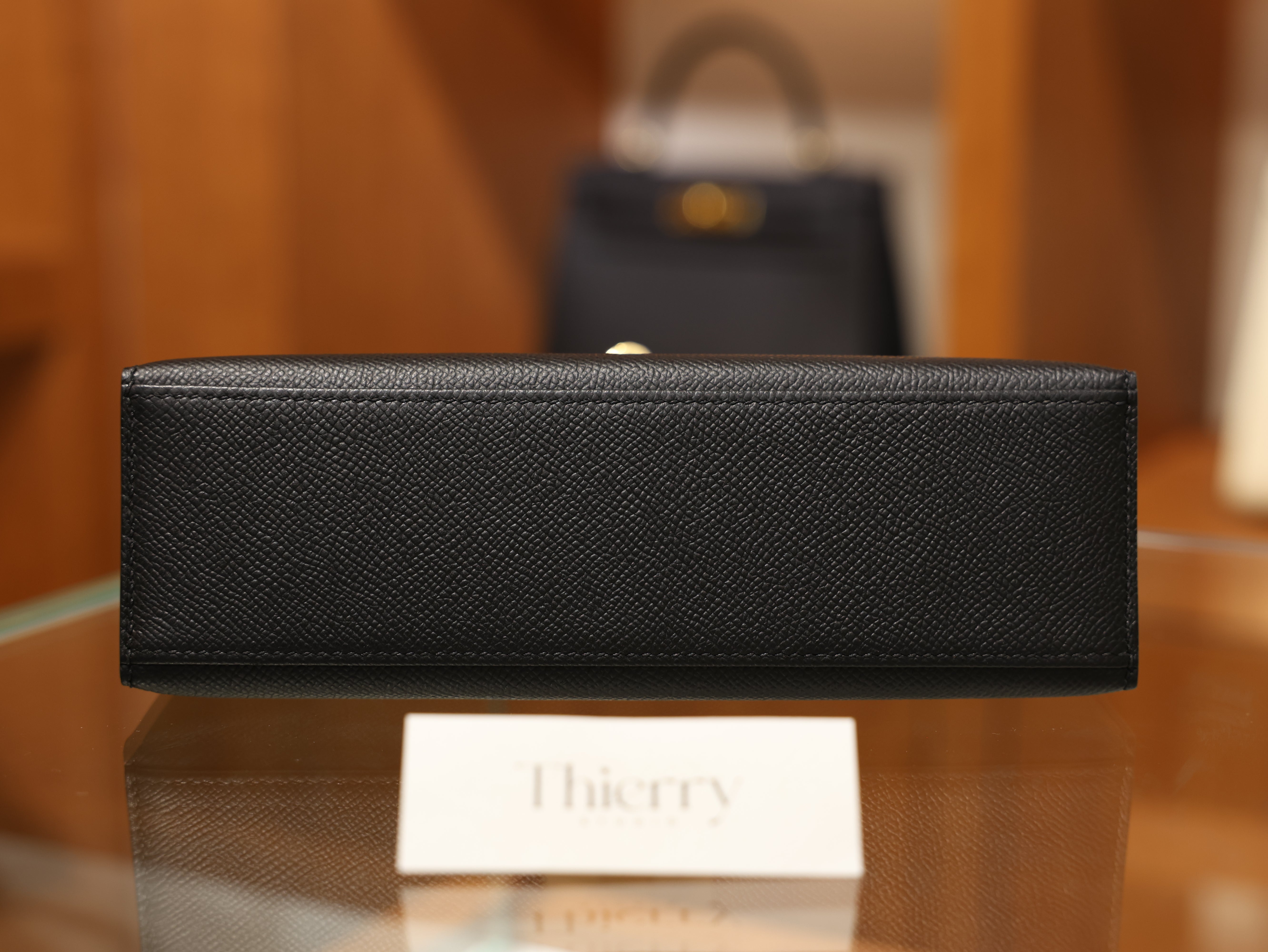 Kelly pochette epsom black GHW