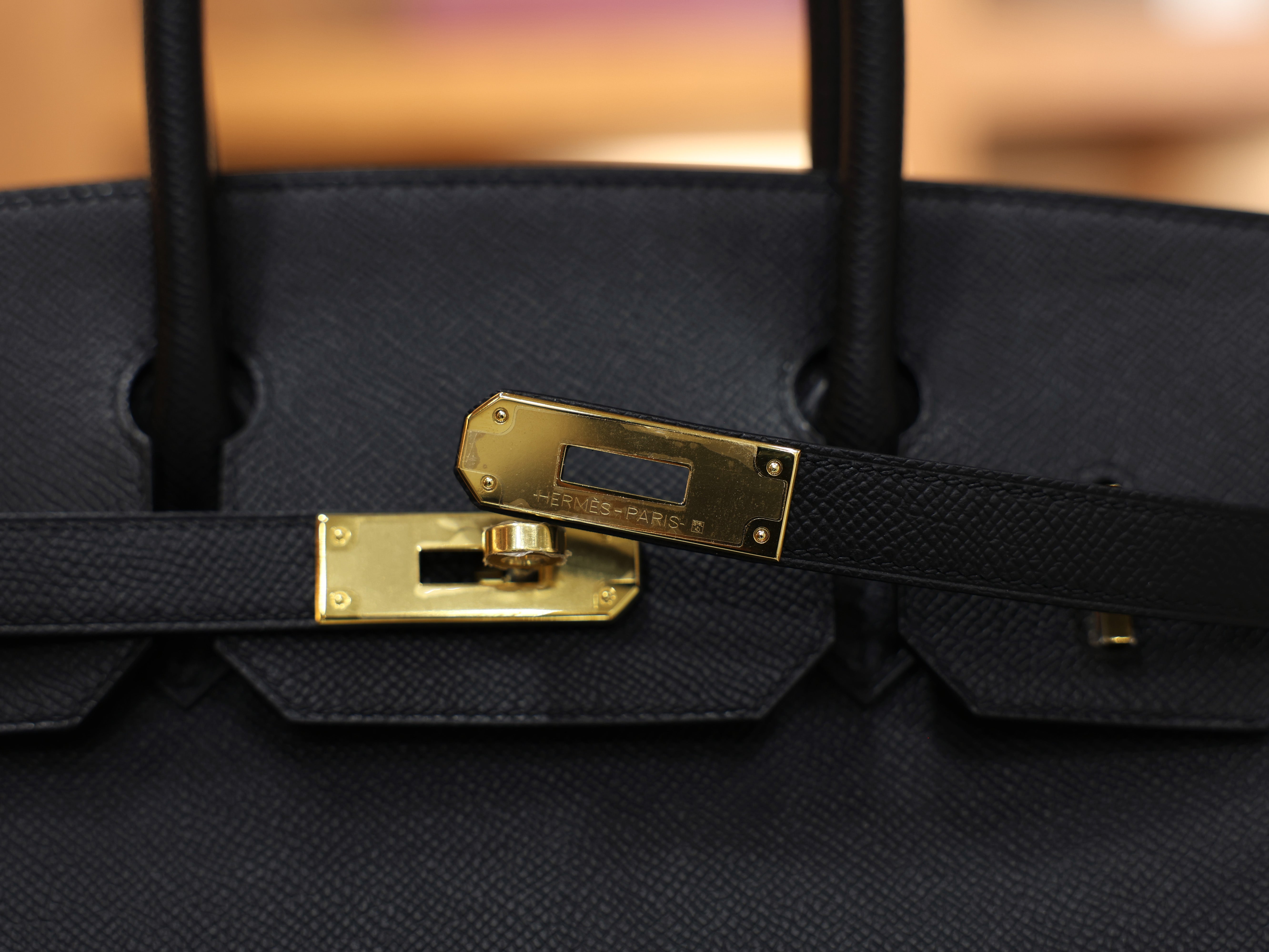 Birkin 30 epsom retourne black GHW