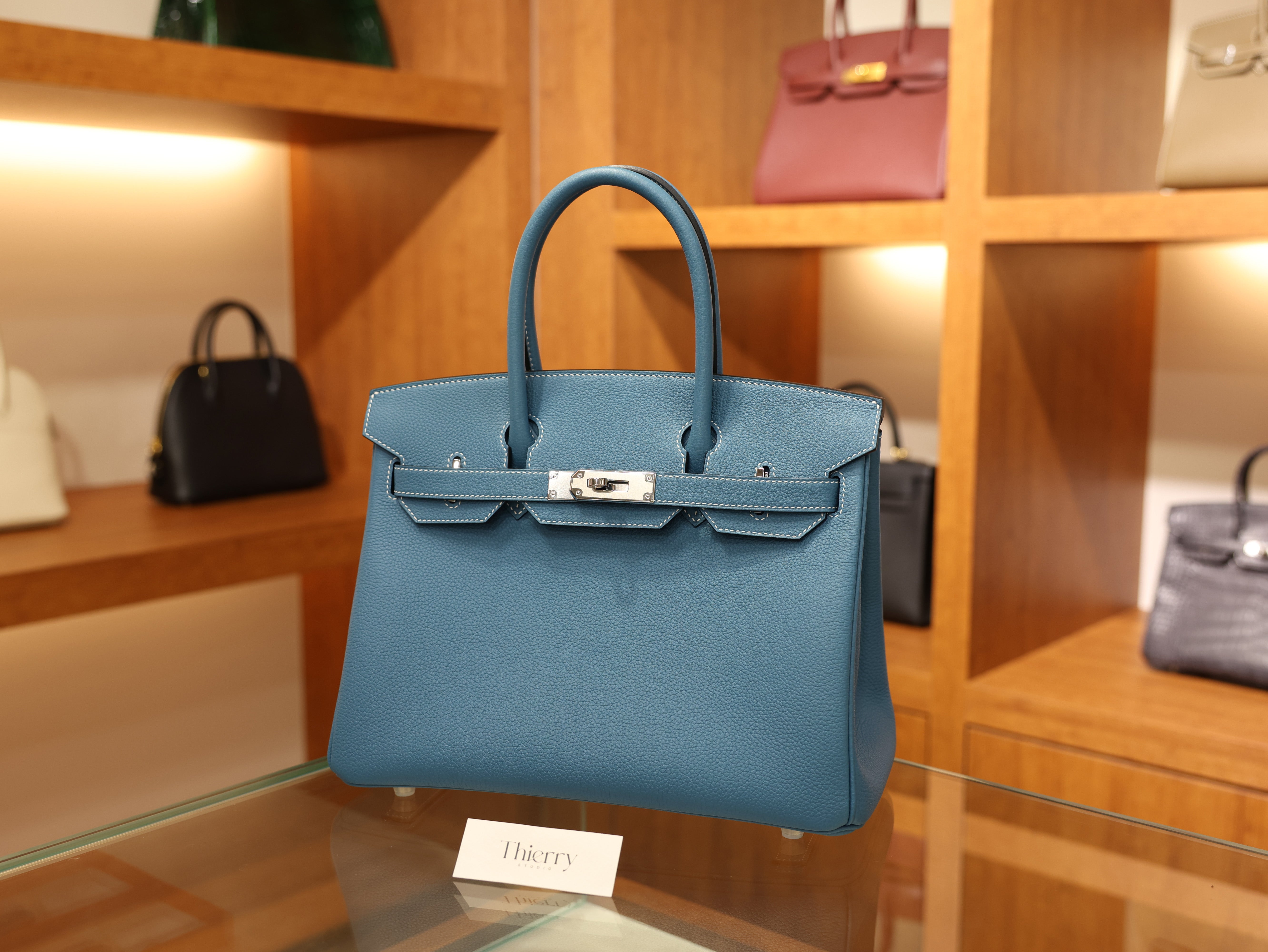 Birkin 30 togo blue jean PHW