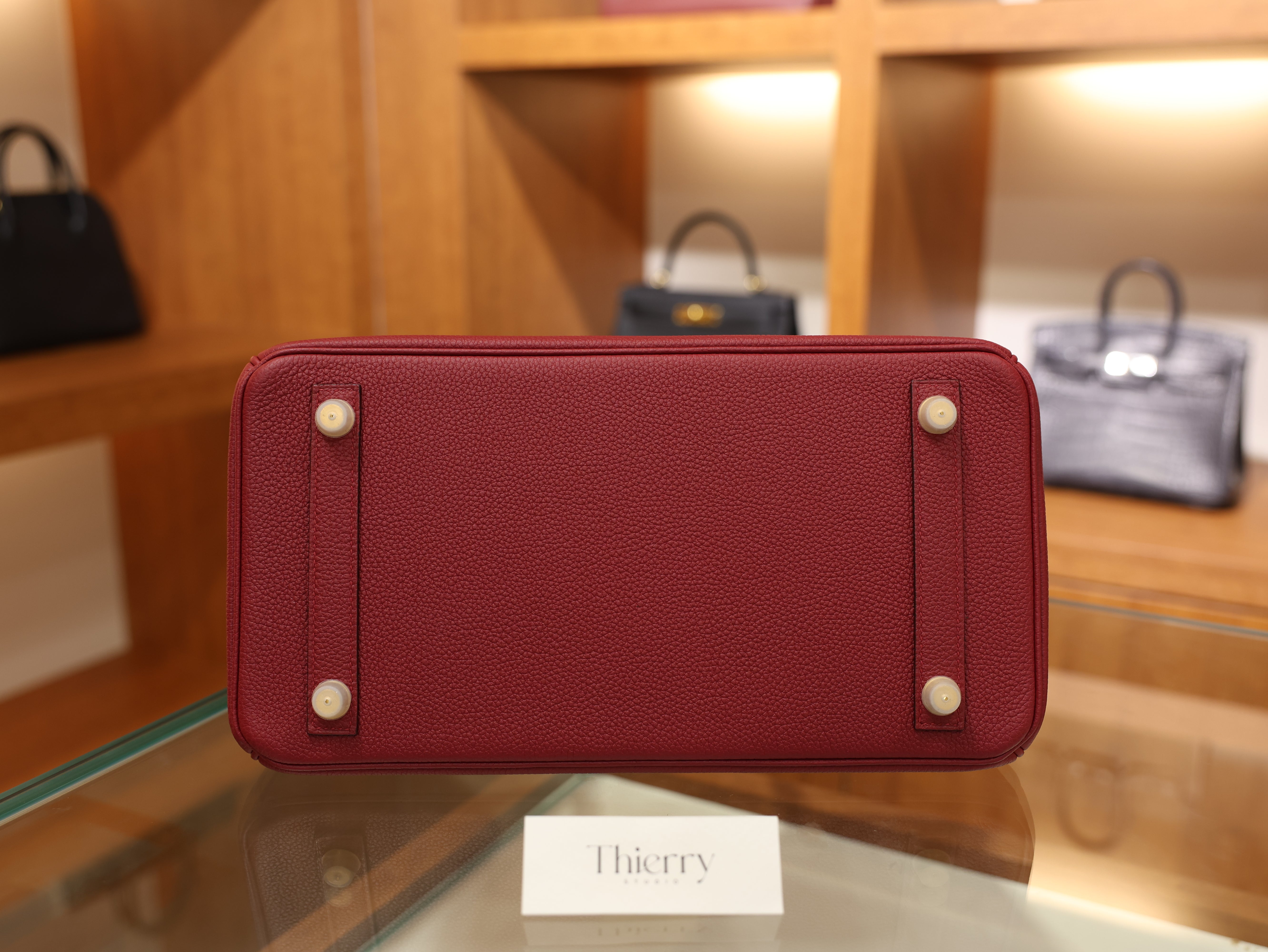 Birkin 30 togo rouge grenat GHW