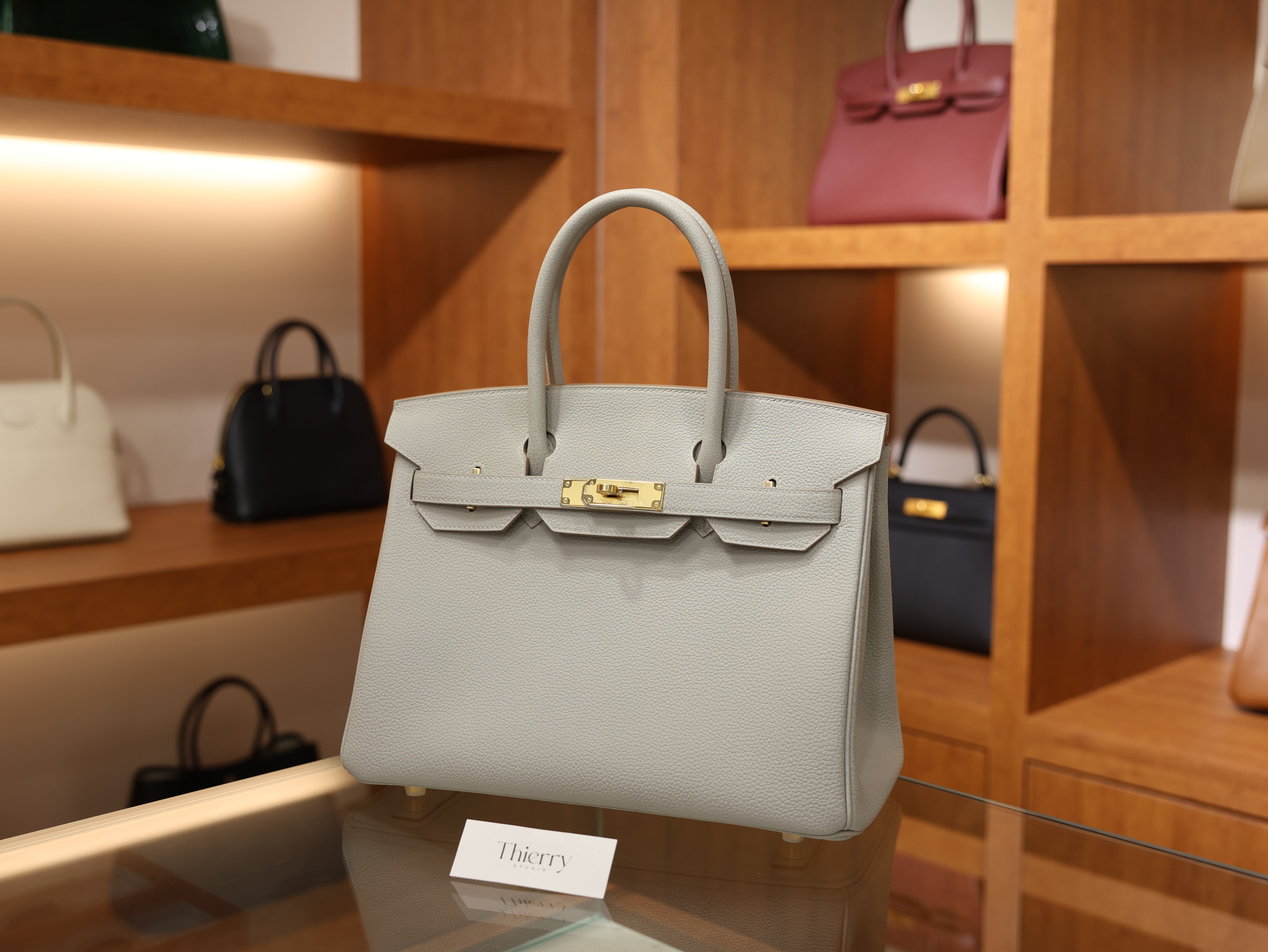 Birkin 30 togo gris perle GHW