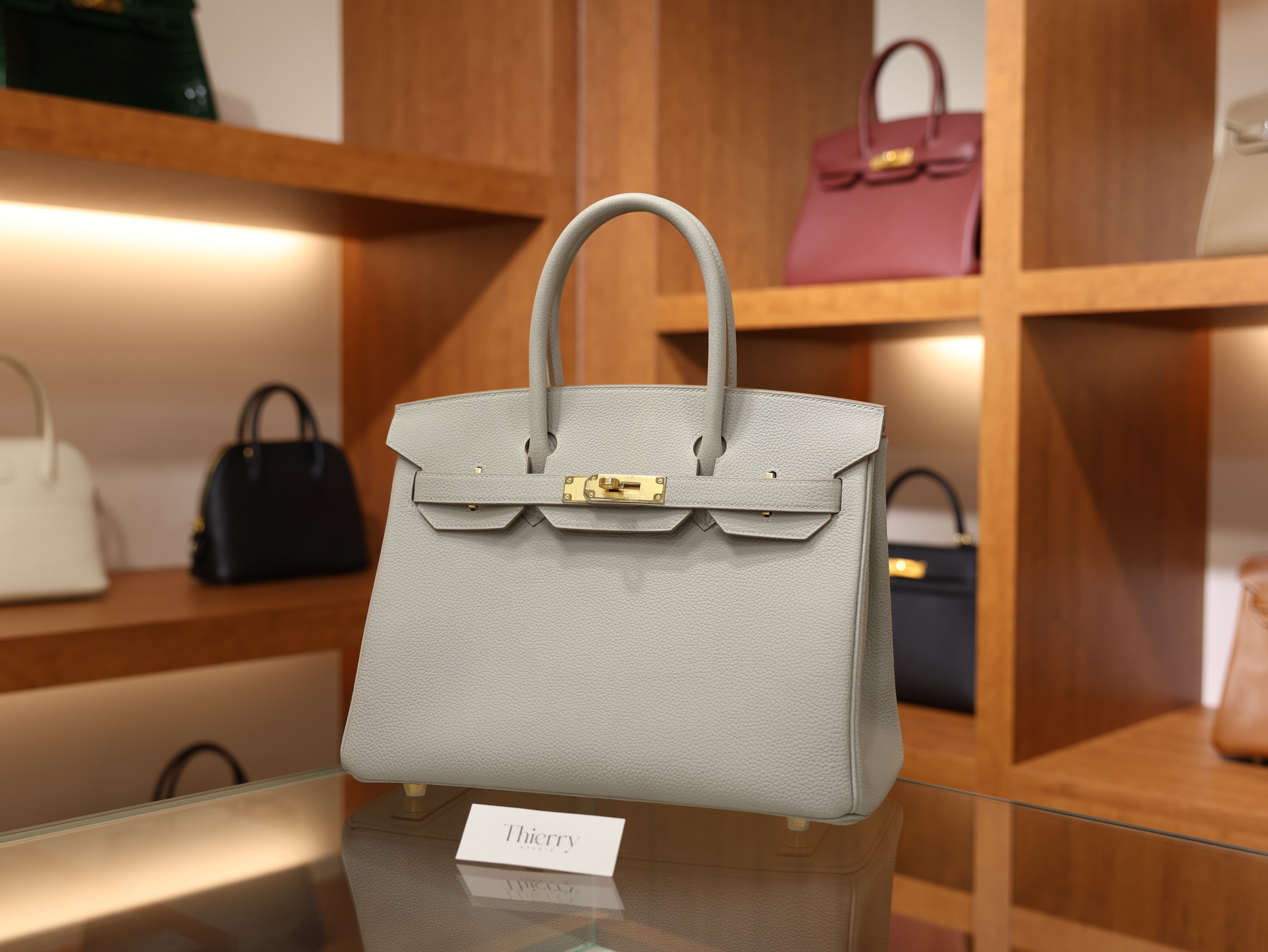 Birkin 30 togo gris perle GHW