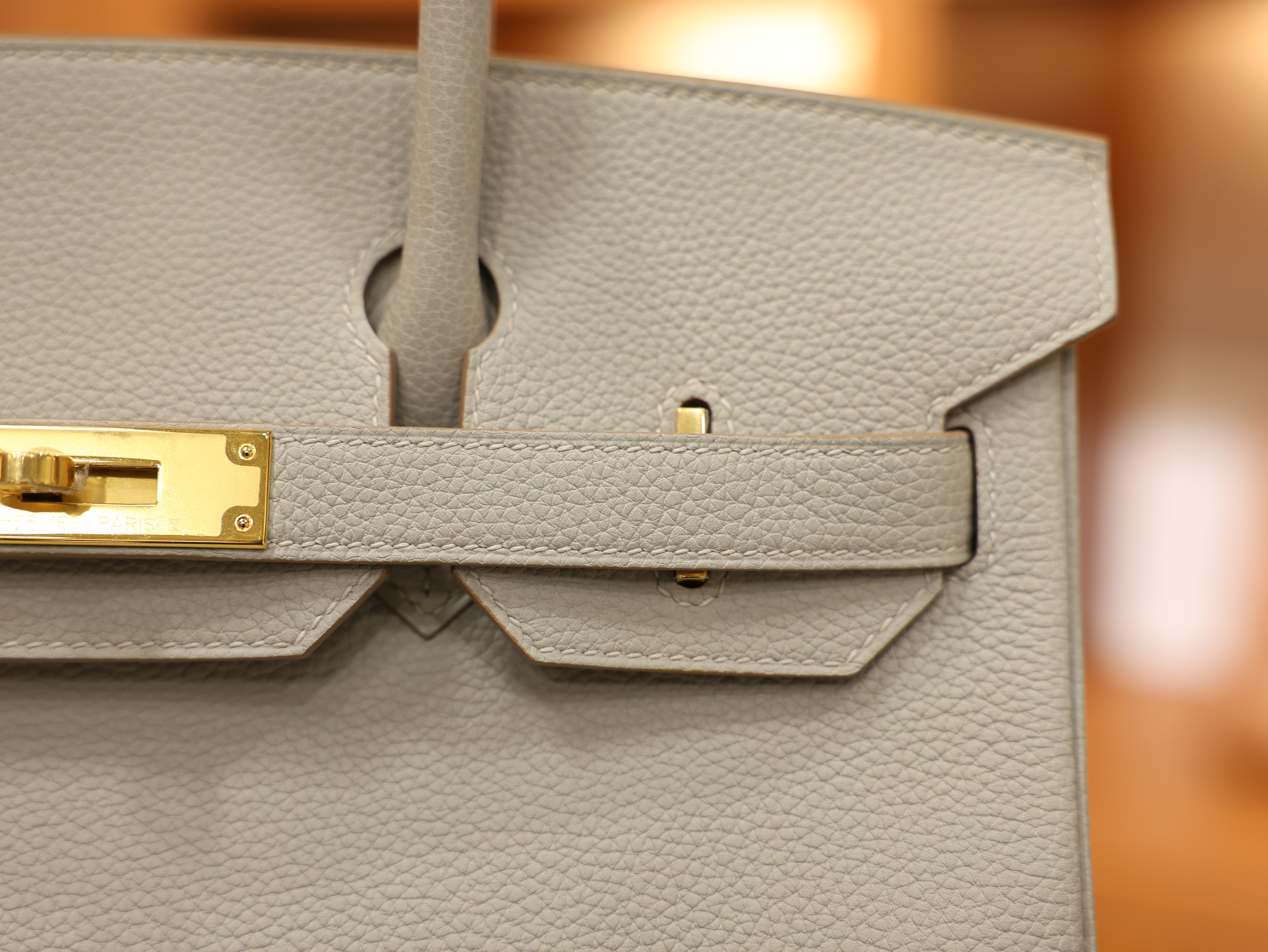 Birkin 30 togo gris perle GHW