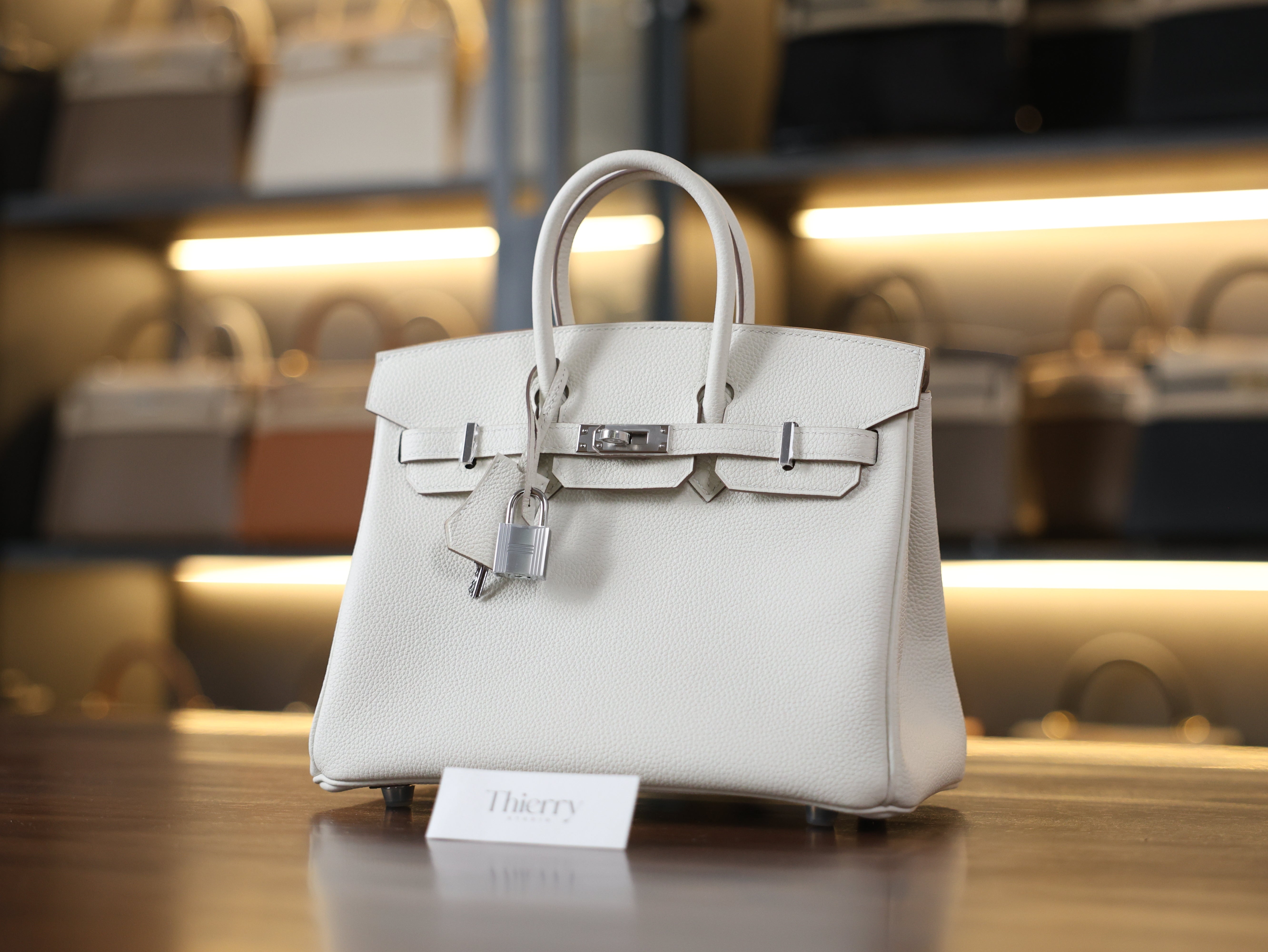 Birkin 25 togo mushroom PHW