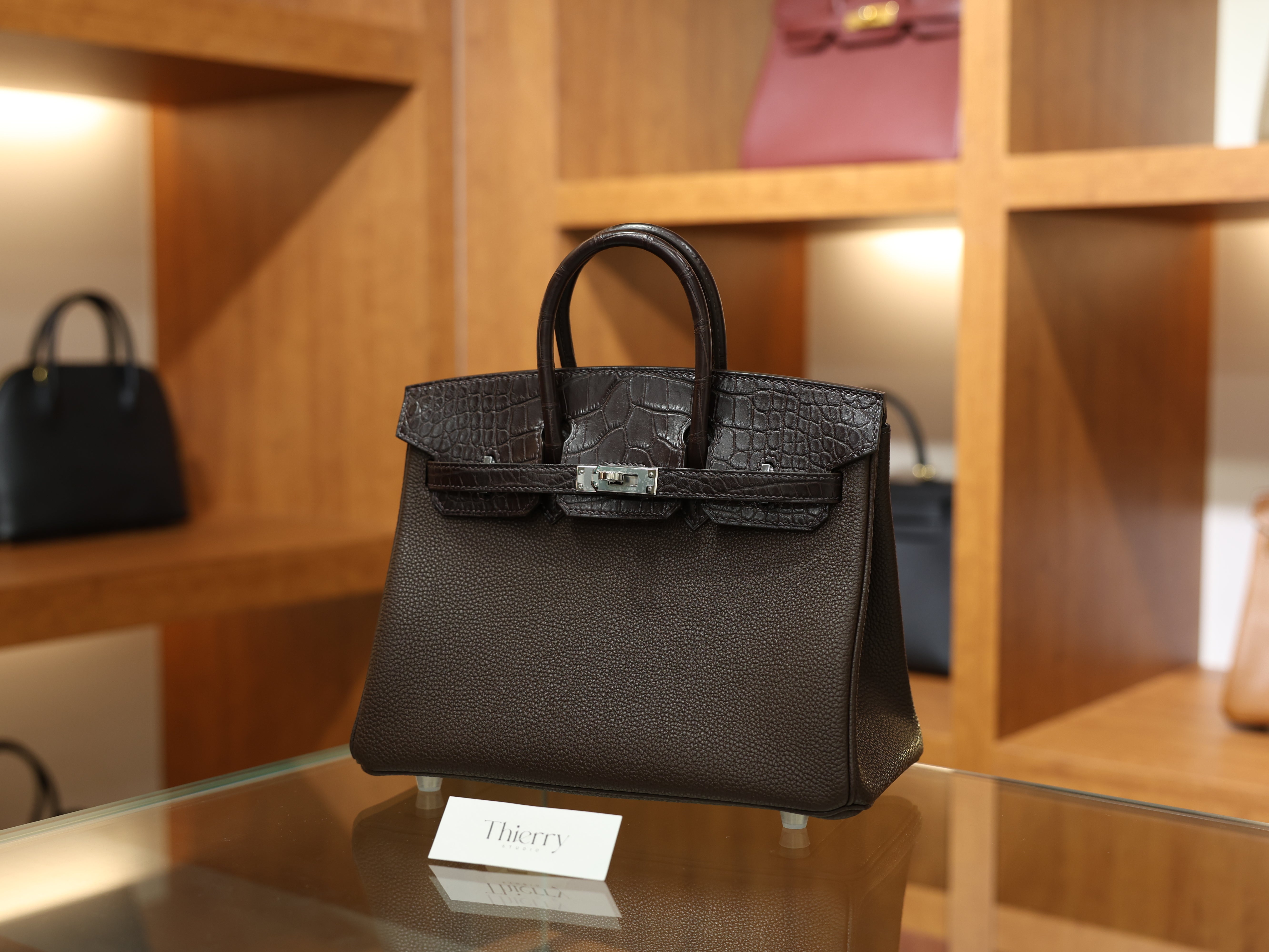 Birkin 25 togo touch chocolate PHW