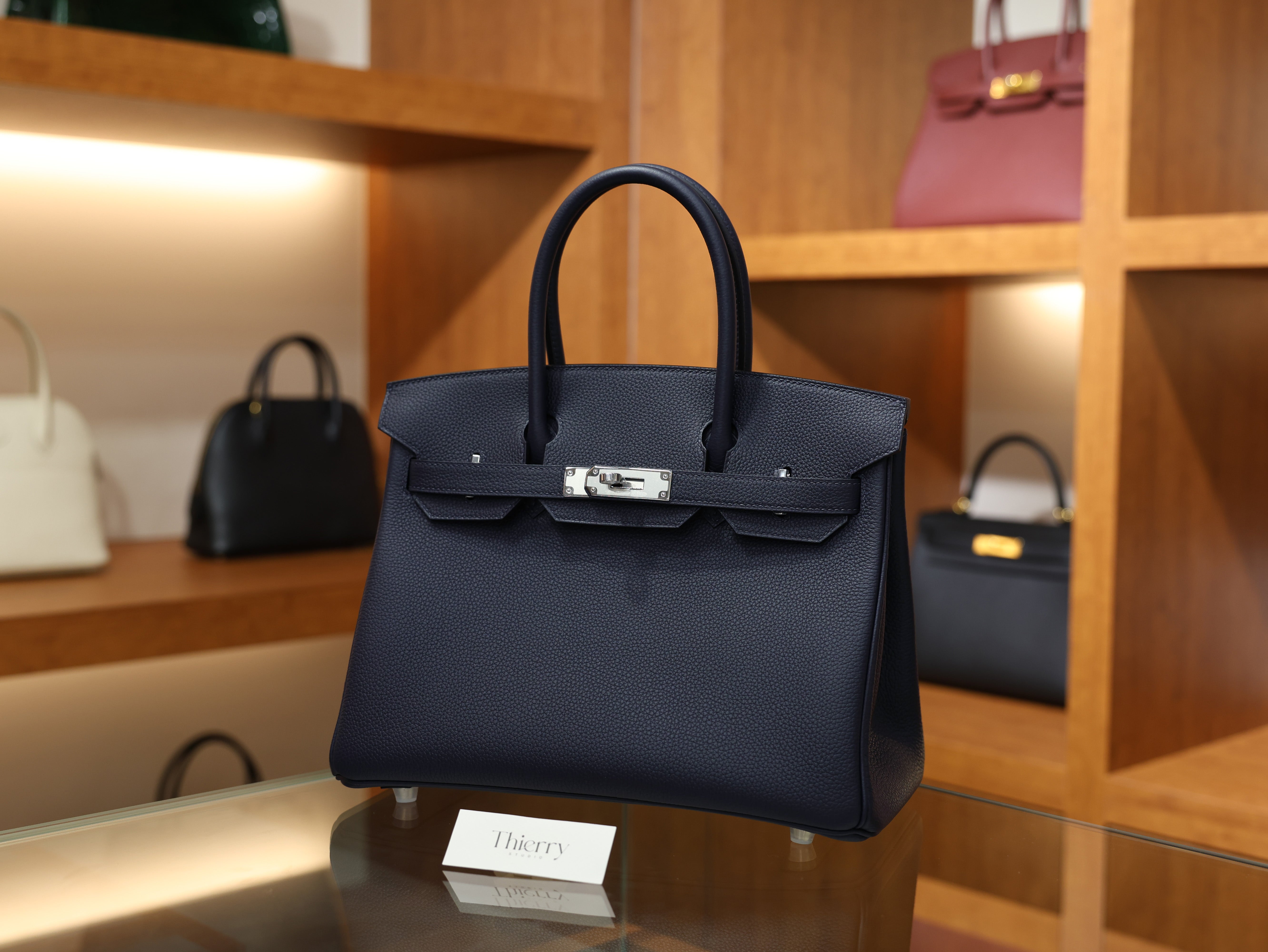 Birkin 30 togo blue nuit PHW