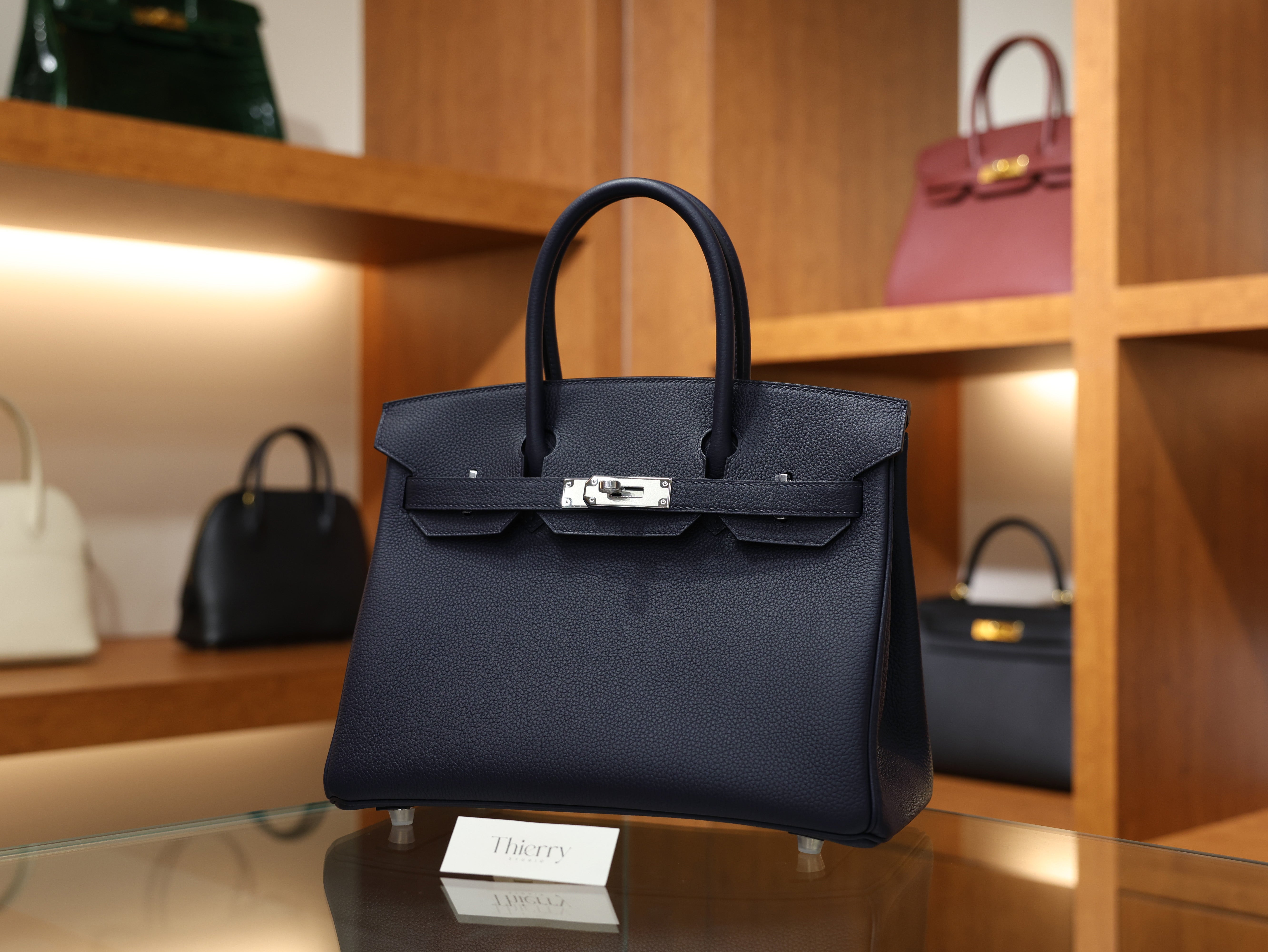 Birkin 30 togo blue nuit PHW