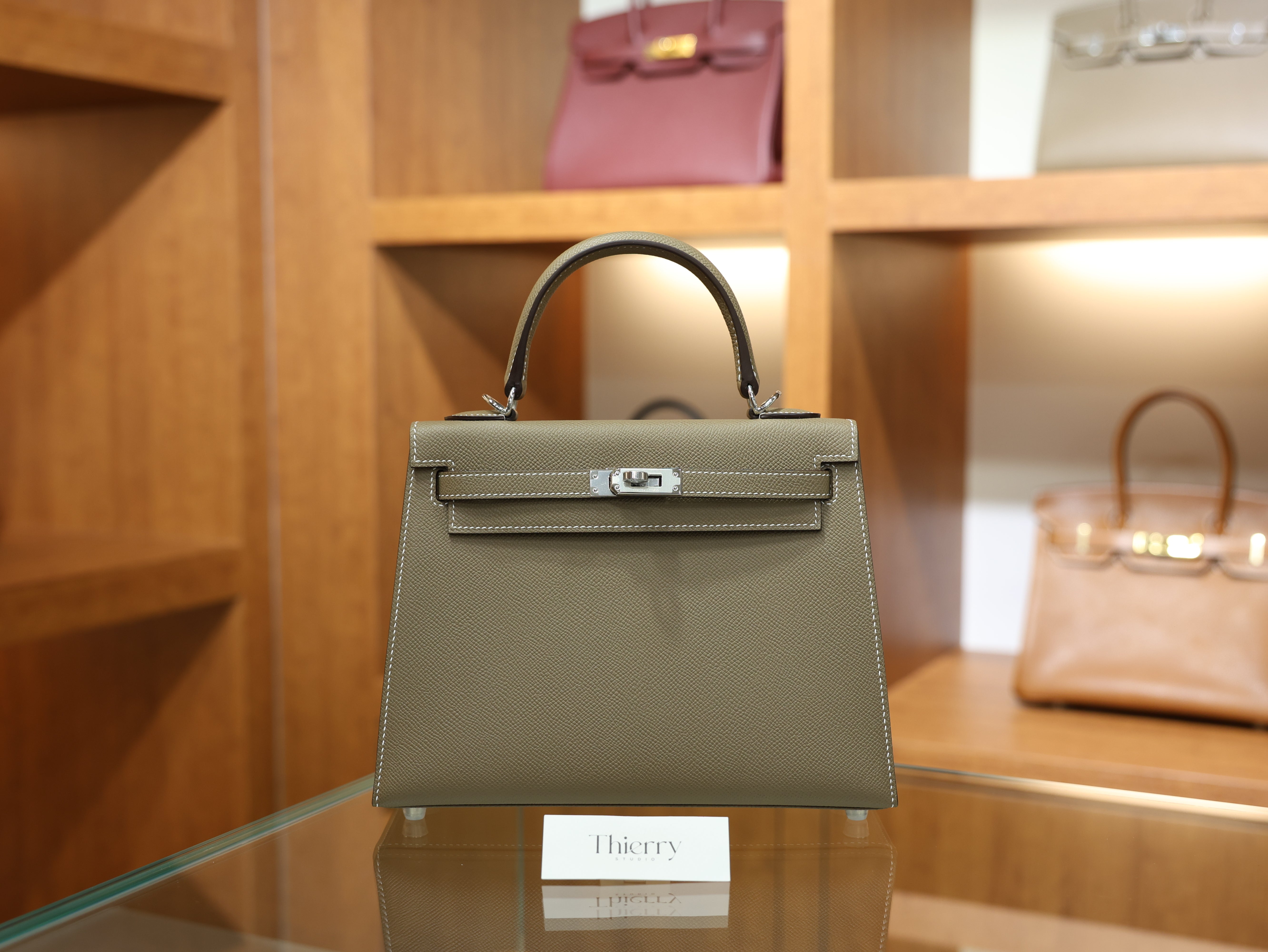 Kelly 25 epsom etoupe PHW