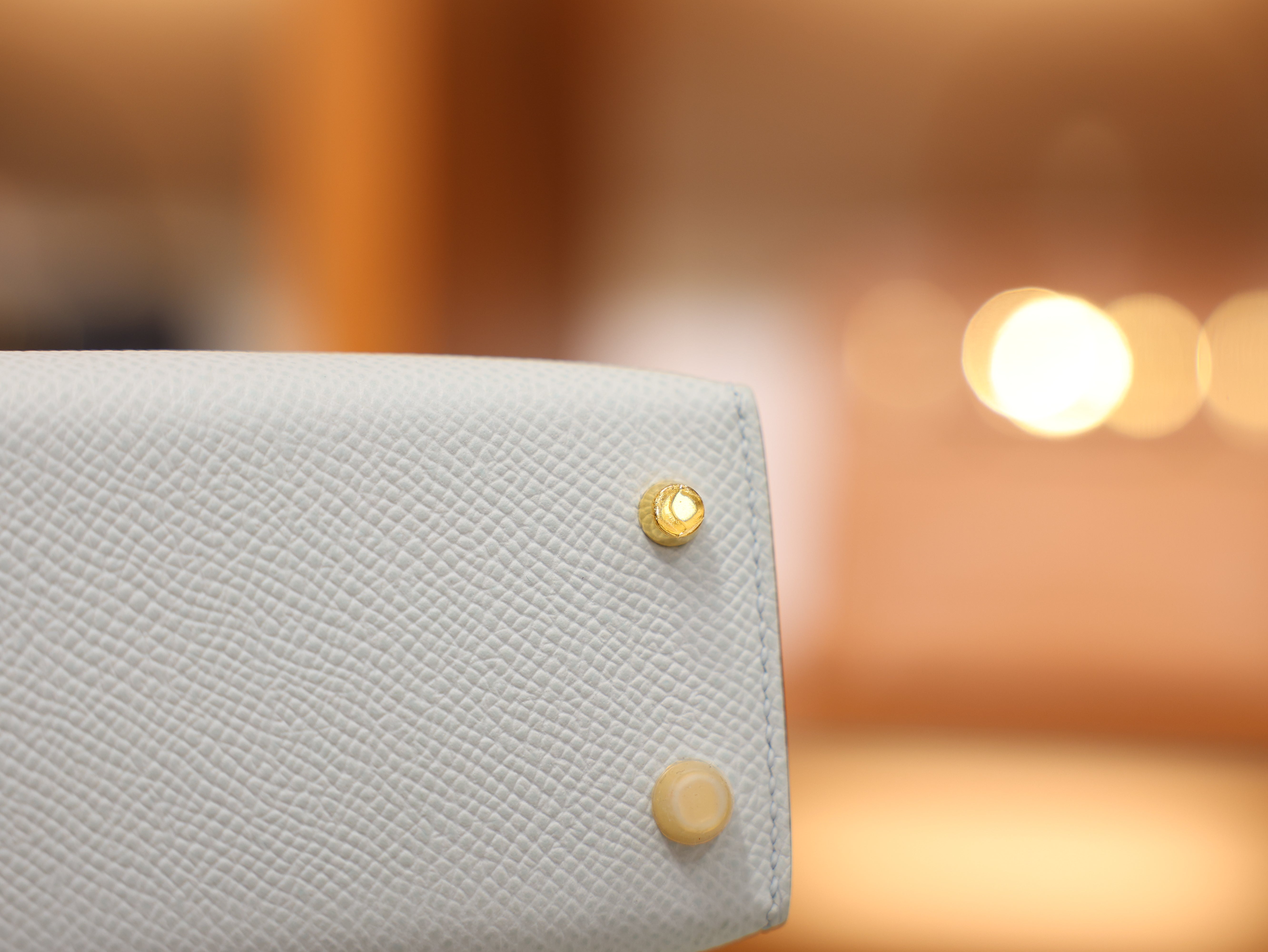 Kelly mini 2 epsom Bleu Brume GHW