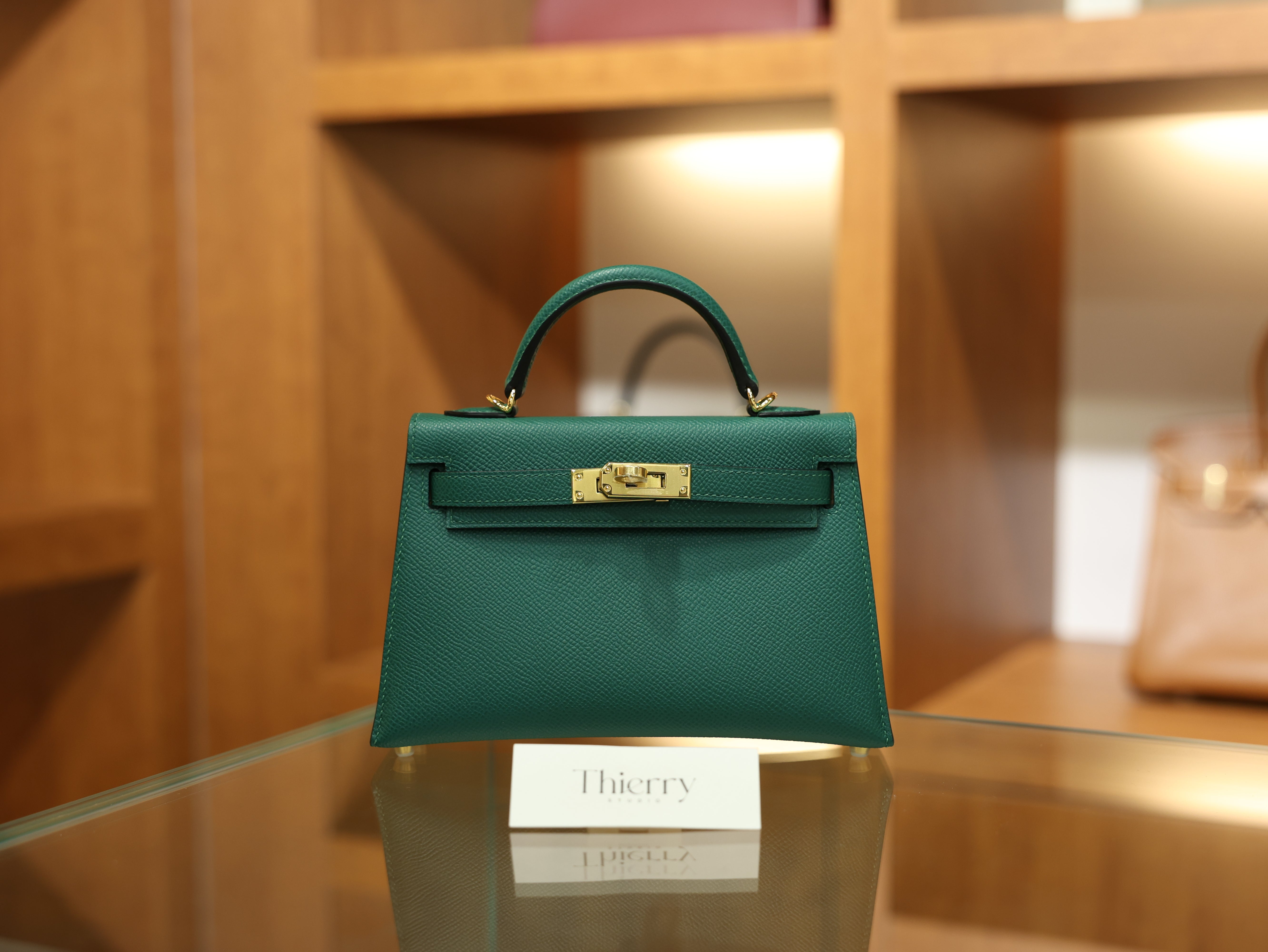 Kelly mini 2 epsom malachite GHW