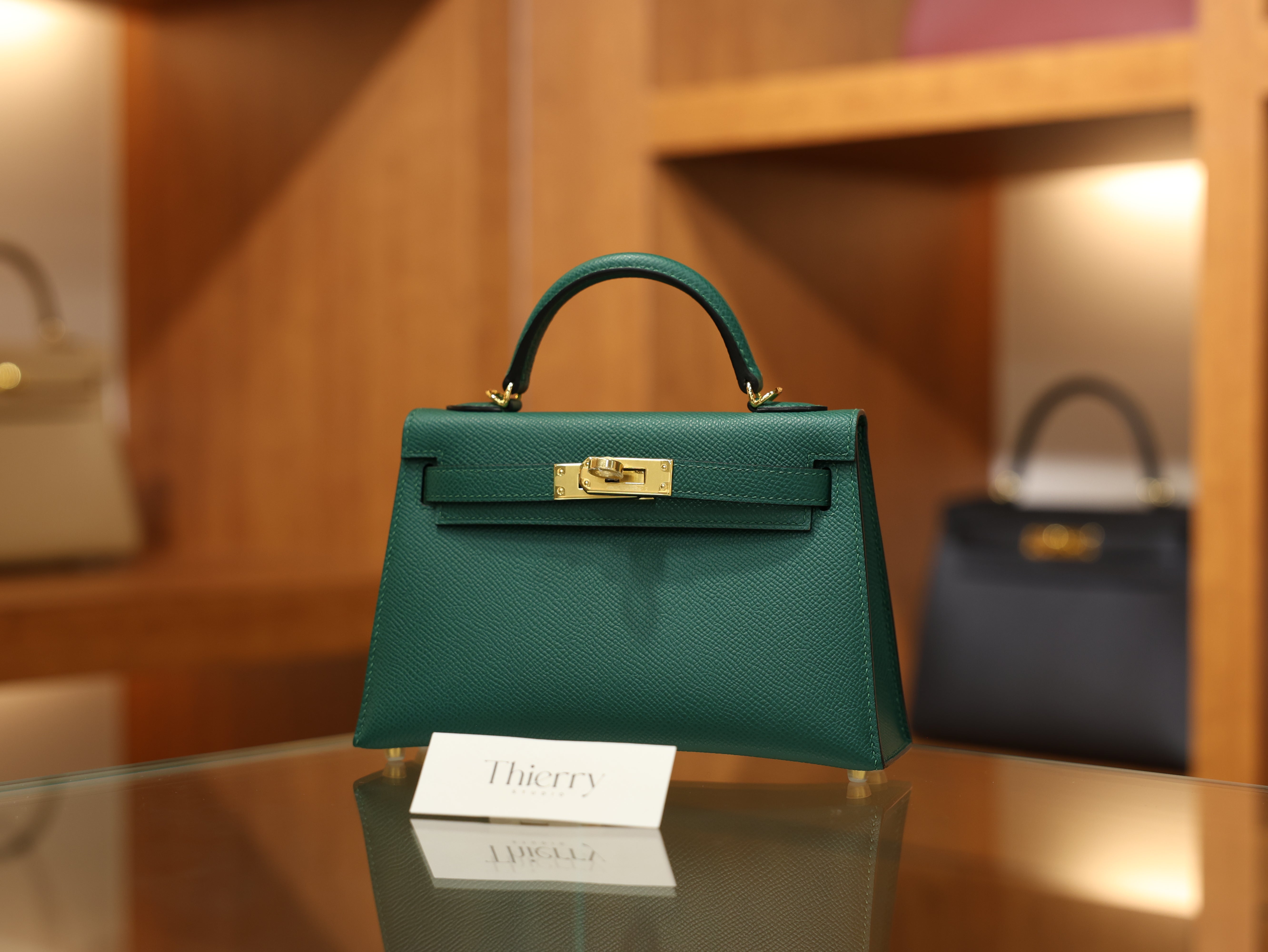 Kelly mini 2 epsom malachite GHW