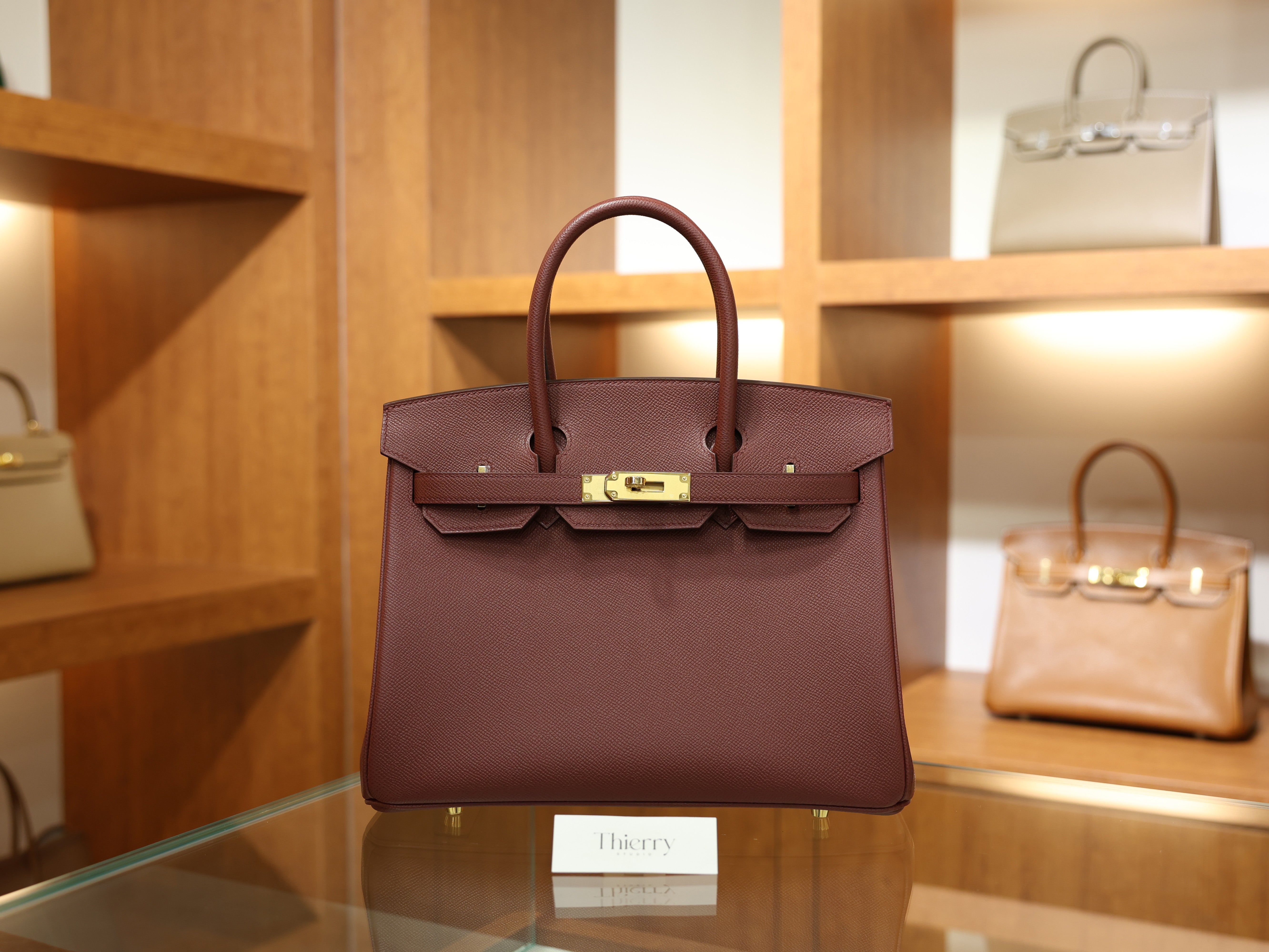 Birkin 30 epsom retourne rouge H GHW