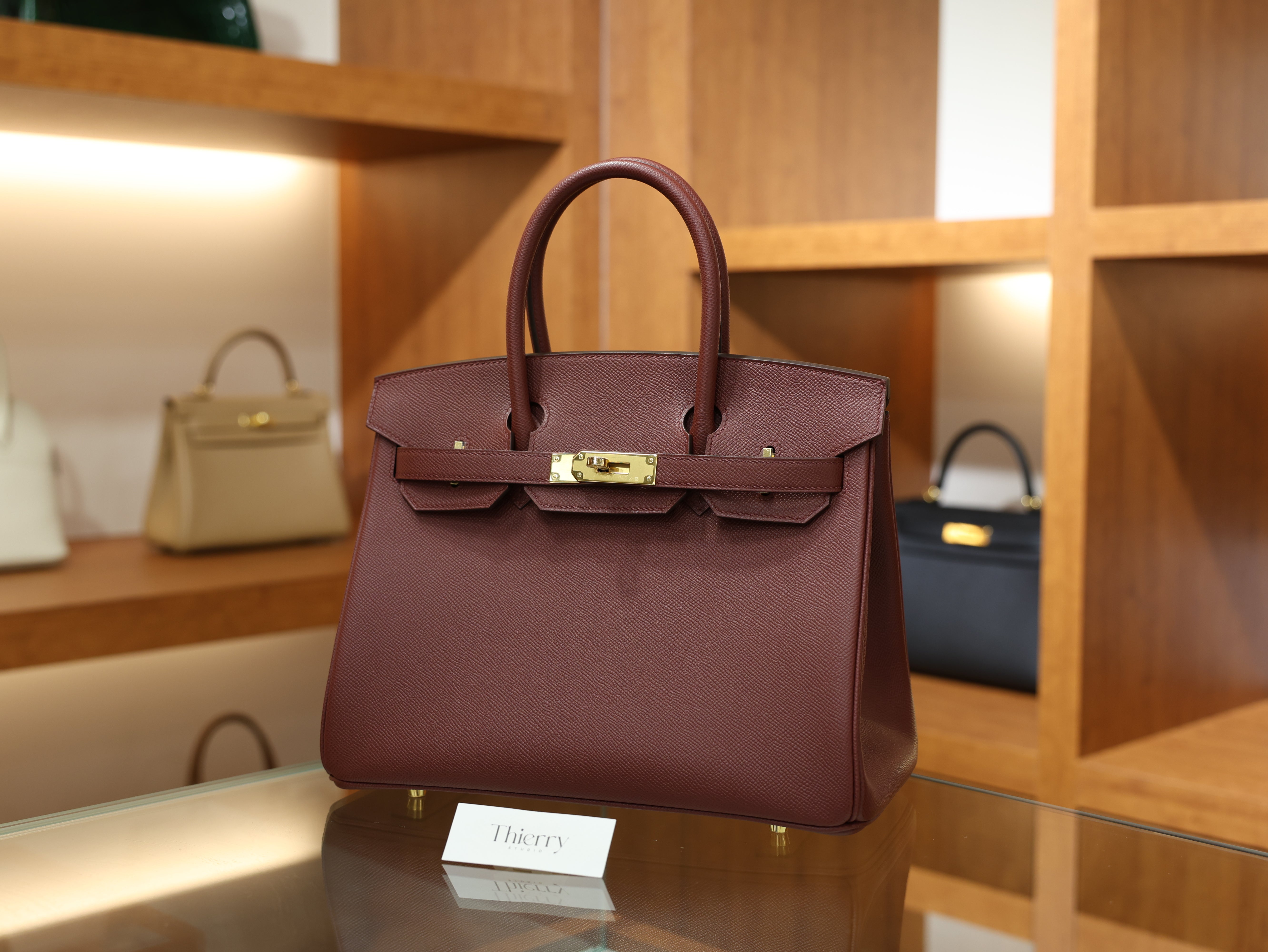 Birkin 30 epsom retourne rouge H GHW